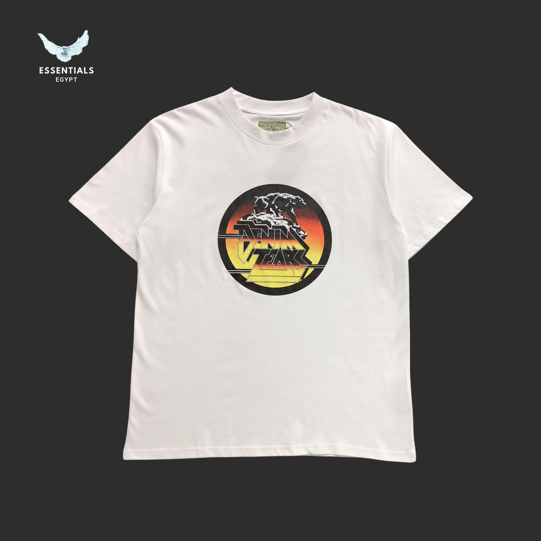 Denim Tears T-Shirt – Sunset Graphic Print - ESSENTIALS EGYPT