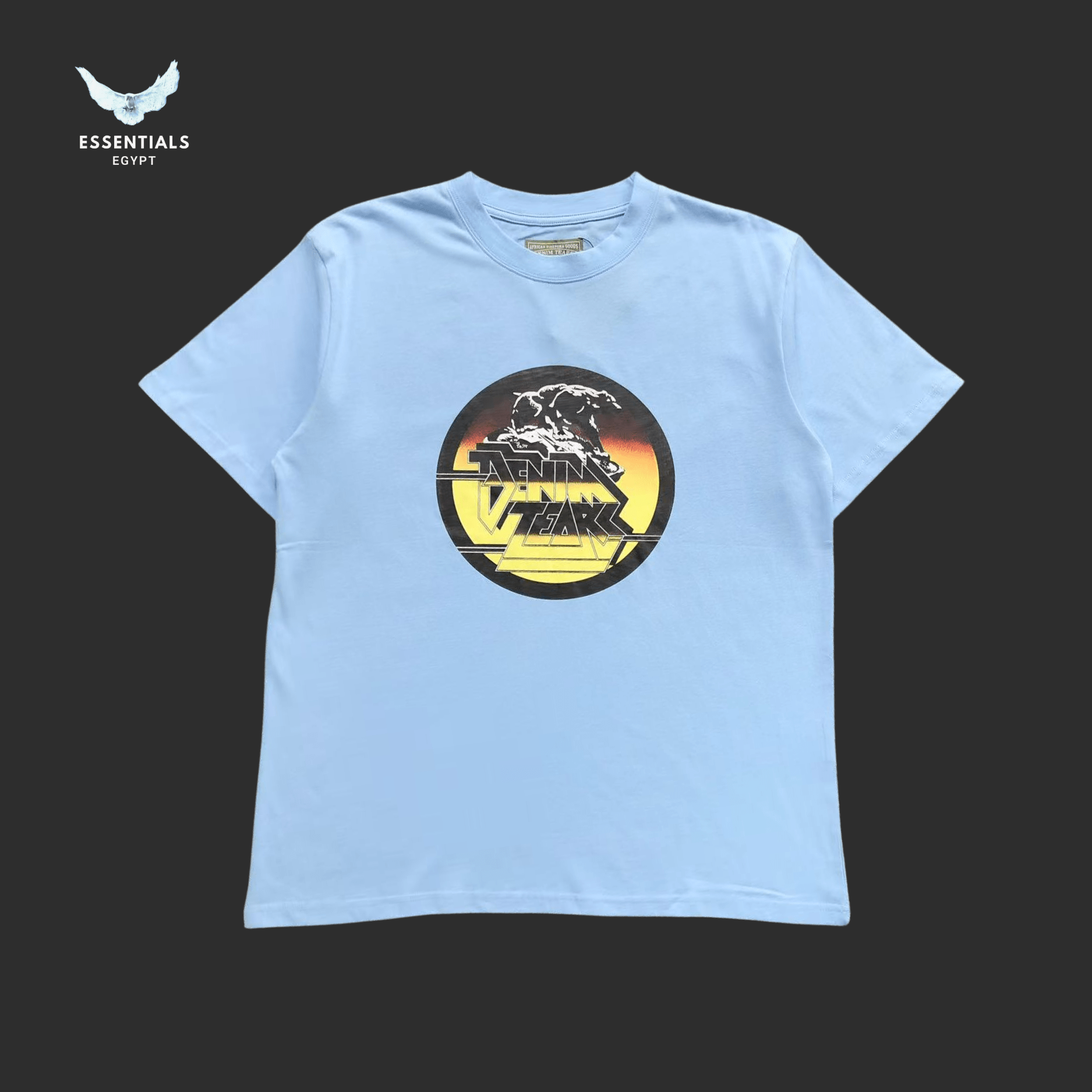 Denim Tears T-Shirt – Sunset Graphic Print - ESSENTIALS EGYPT