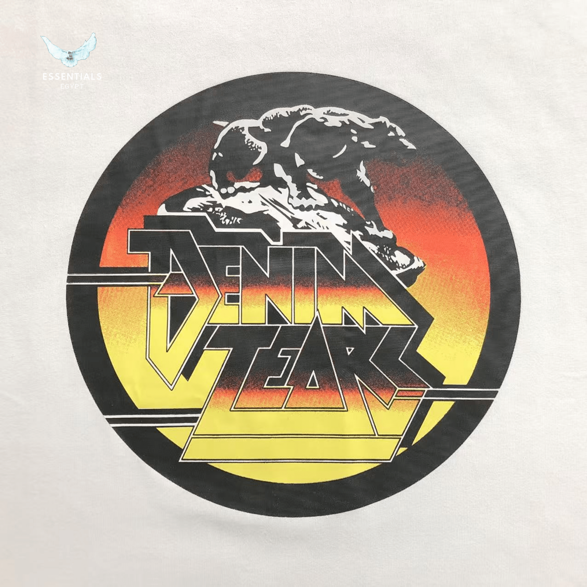 Denim Tears T-Shirt – Sunset Graphic Print - ESSENTIALS EGYPT