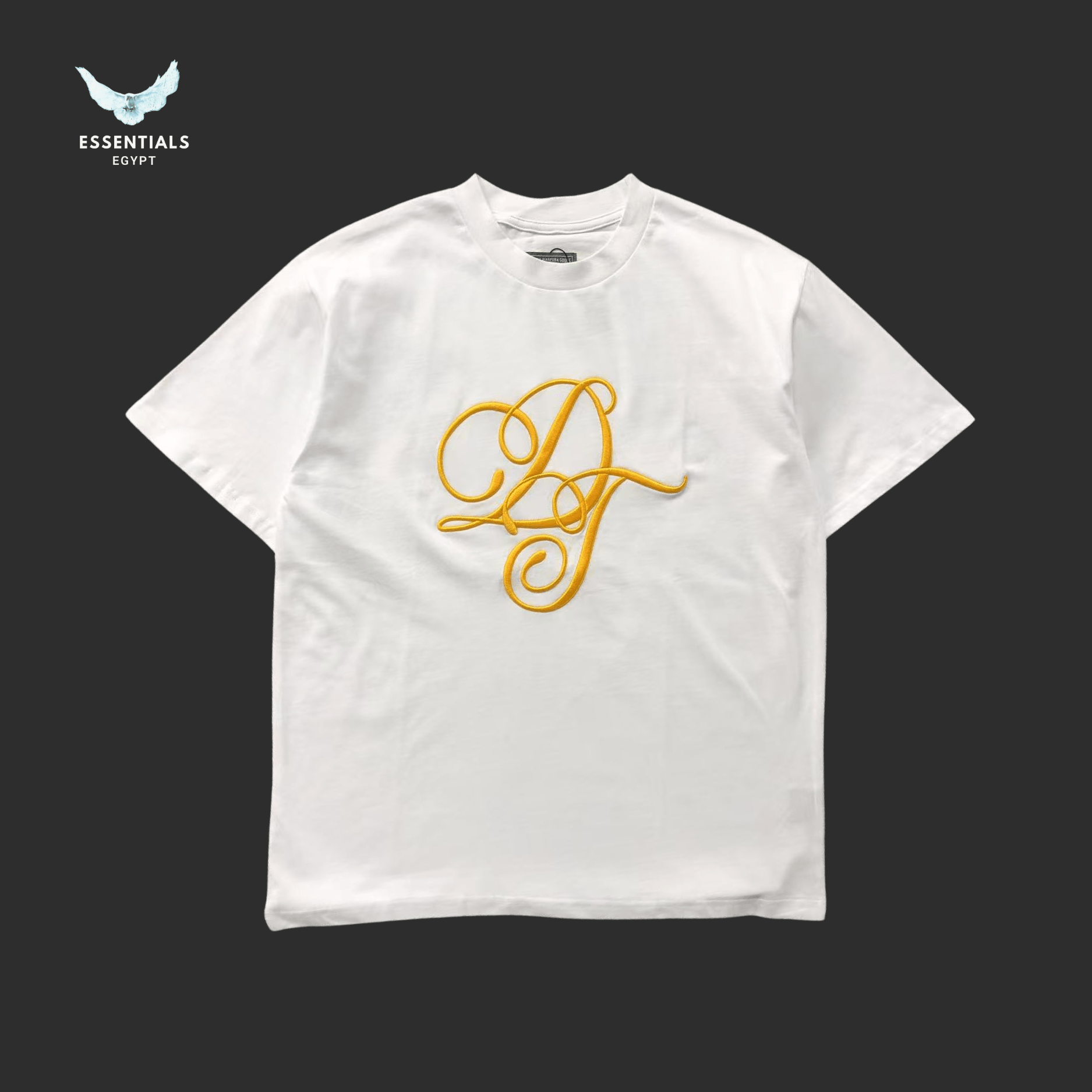 Denim Tears T-Shirt – Monogram Logo Print - ESSENTIALS EGYPT