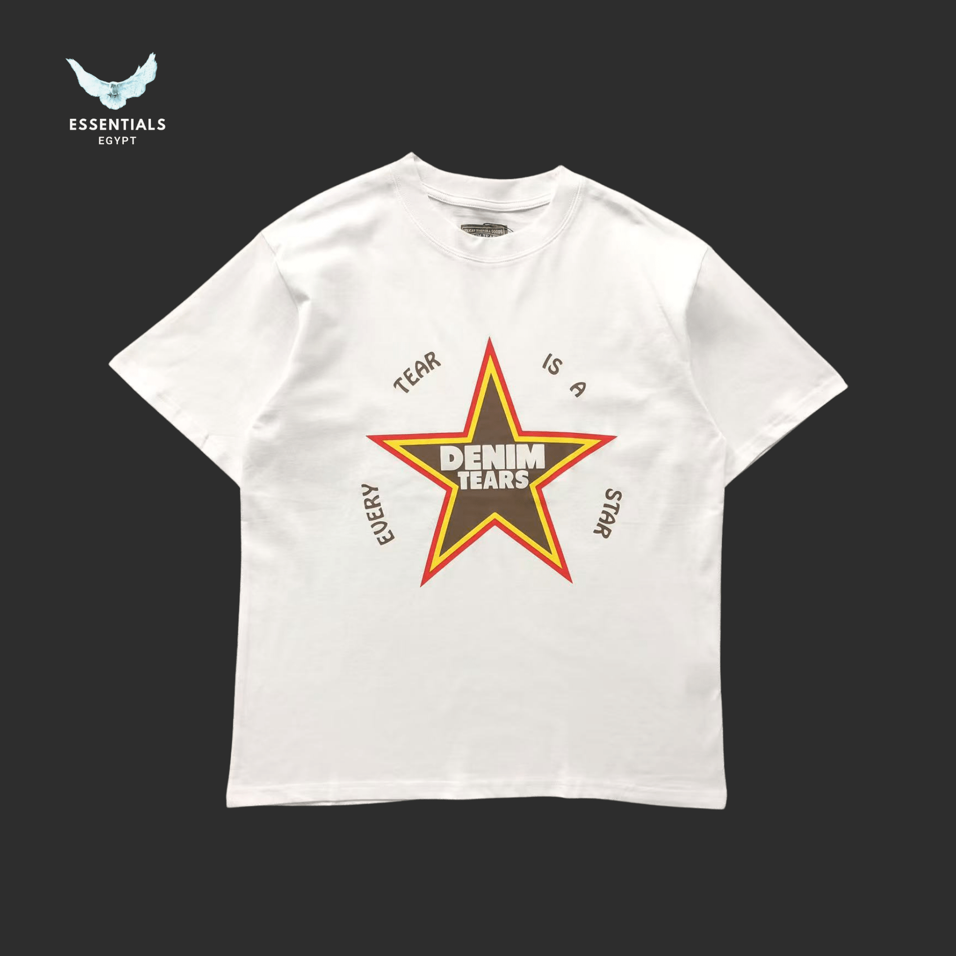 Denim Tears T-Shirt – Star Logo Print - ESSENTIALS EGYPT