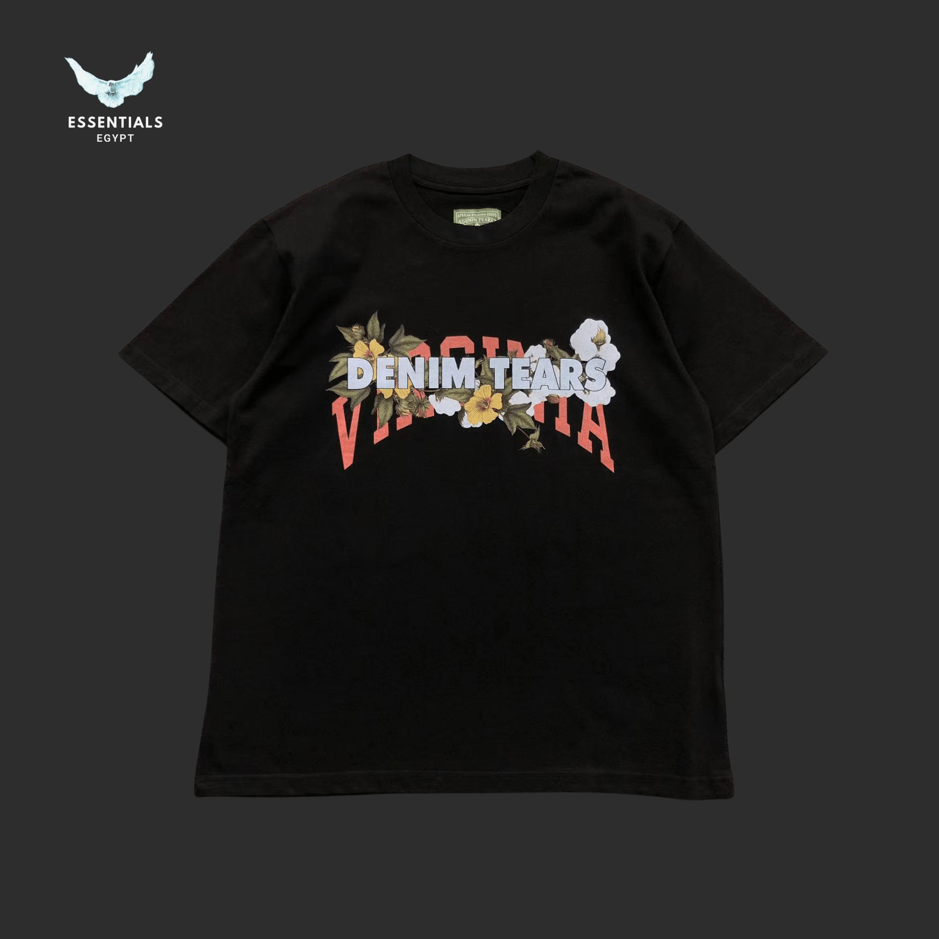 Denim Tears T-Shirt – Vivid Logo Graphic - ESSENTIALS EGYPT