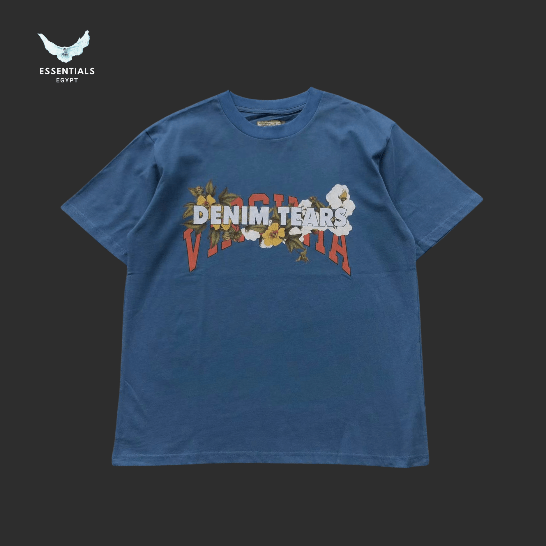 Denim Tears T-Shirt – Vivid Logo Graphic - ESSENTIALS EGYPT