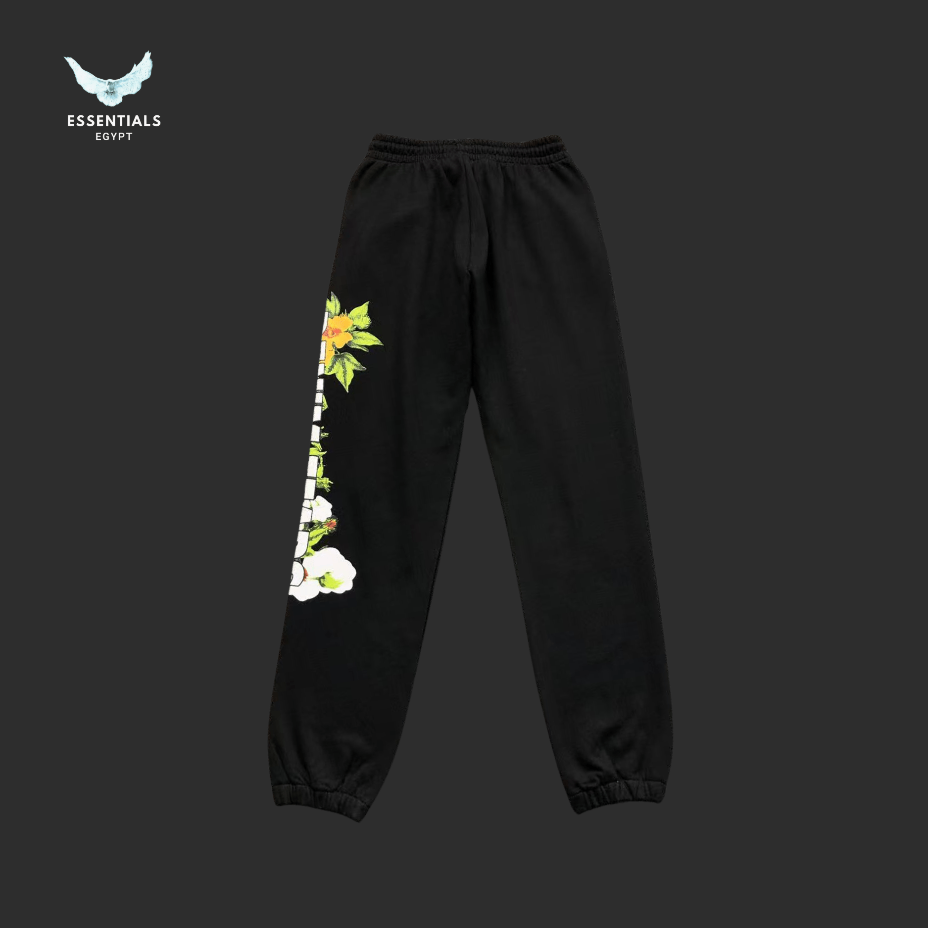 Denim Tears Trousers – Grey Graphic Print - ESSENTIALS EGYPT
