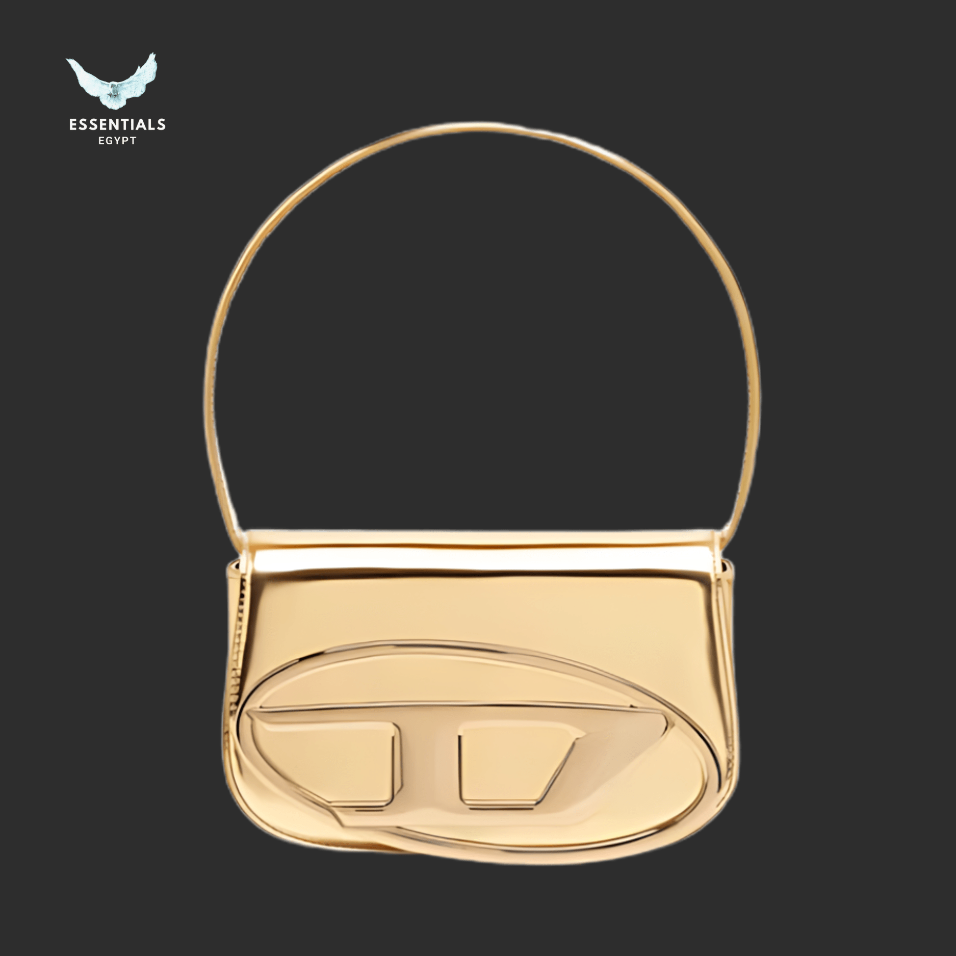 Diesel 1DR Shoulder Bag – Gold Mirrored Leather - ESSENTIALS EGYPT