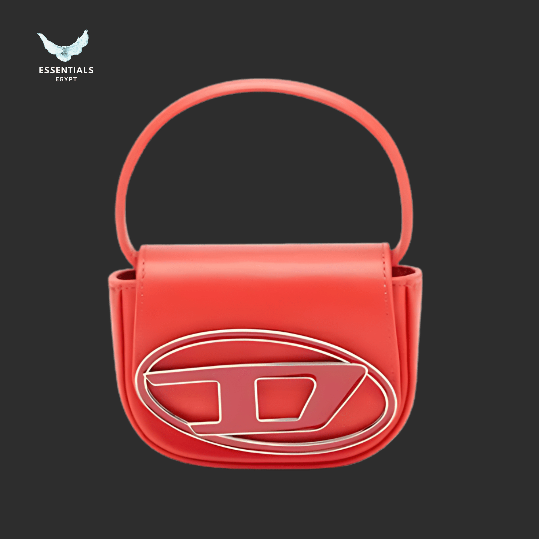 Diesel 1DR Shoulder Bag – Red Nappa Leather - ESSENTIALS EGYPT