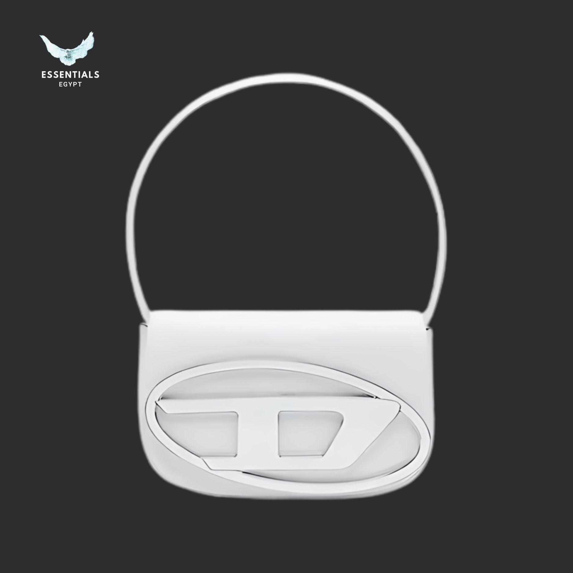 Diesel 1DR Shoulder Bag – White Nappa Leather - ESSENTIALS EGYPT