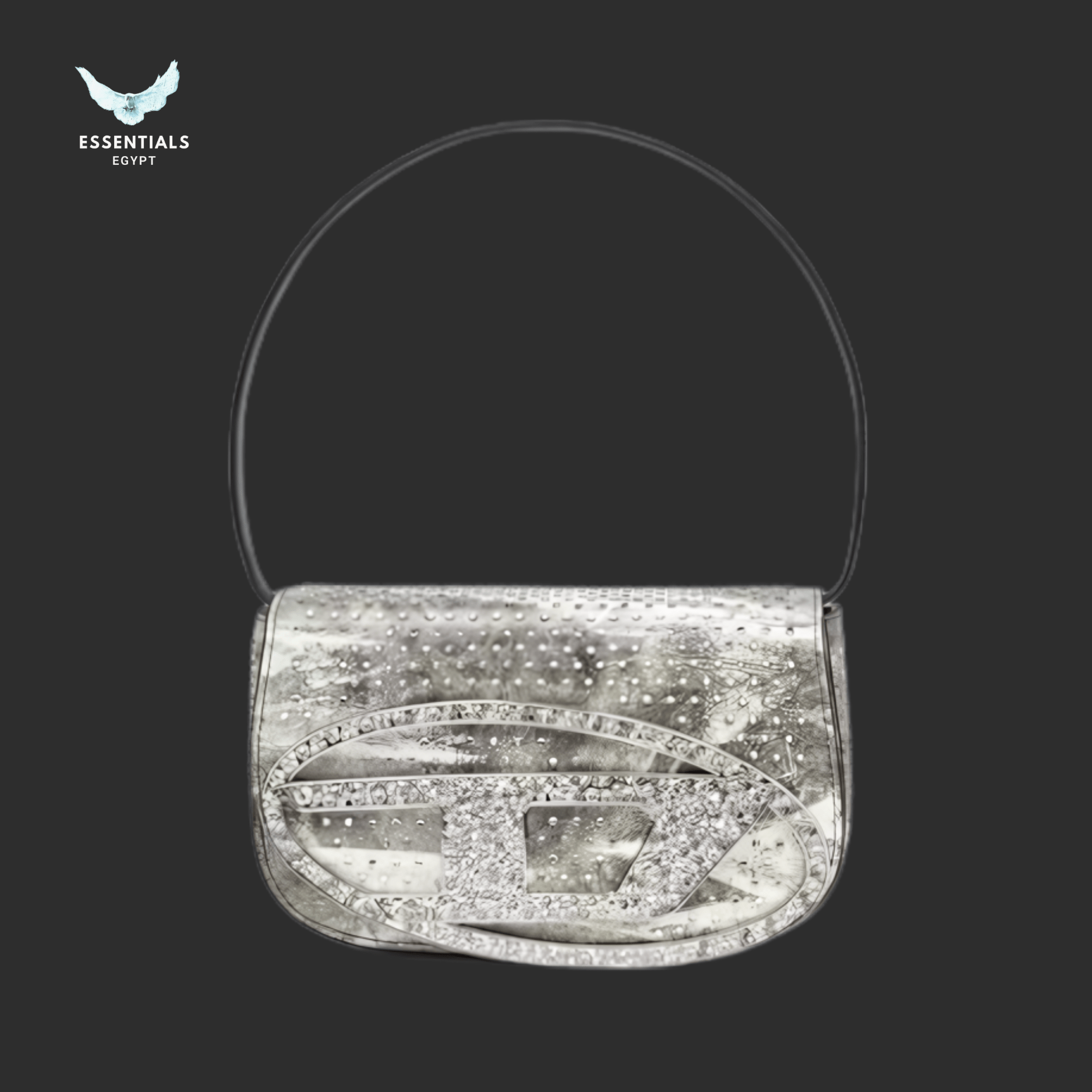 Diesel 1DR Shoulder Bag – Silver & Green - ESSENTIALS EGYPT
