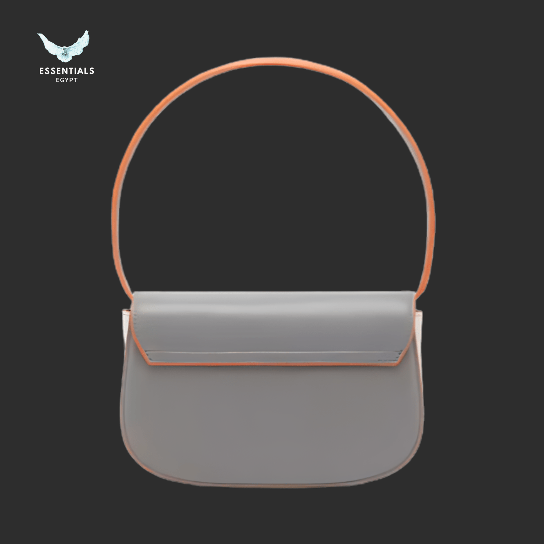 Diesel 1DR Shoulder Bag – Gray & Orange - ESSENTIALS EGYPT