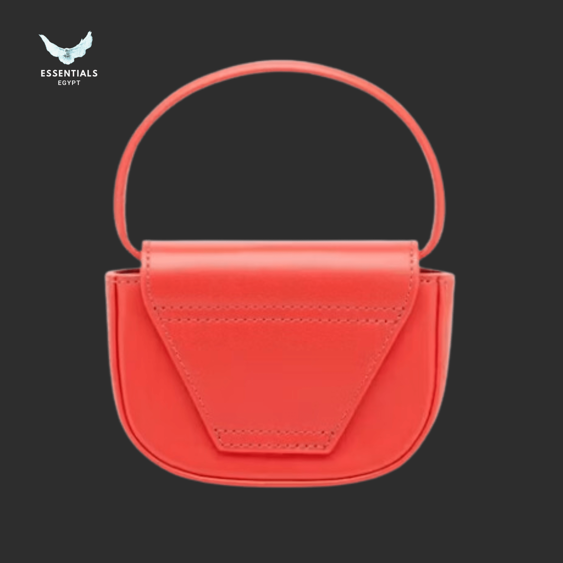 Diesel 1DR Shoulder Bag – Red Nappa Leather - ESSENTIALS EGYPT