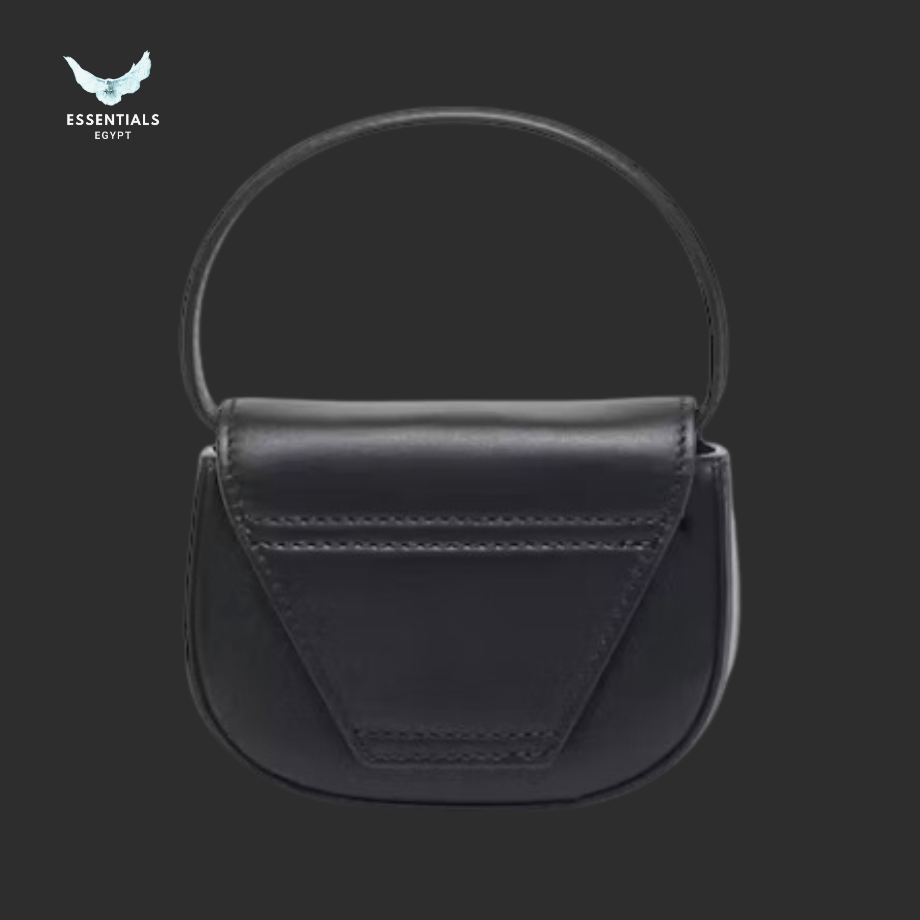 Diesel 1DR XS Mini Bag – Black with D - Plaque - ESSENTIALS EGYPT
