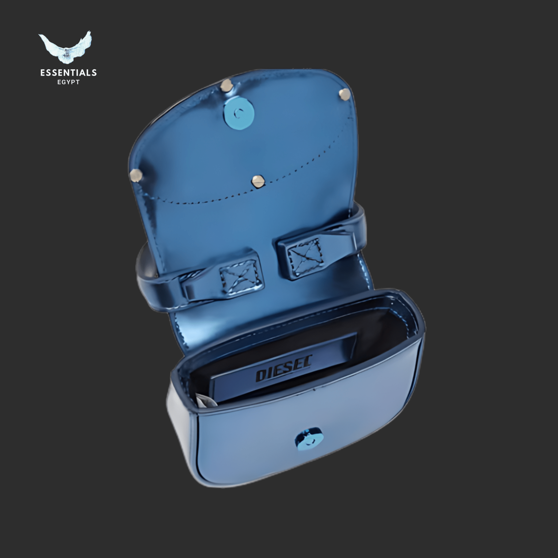 Diesel 1DR XS Mini Bag – Blue with D - Plaque - ESSENTIALS EGYPT