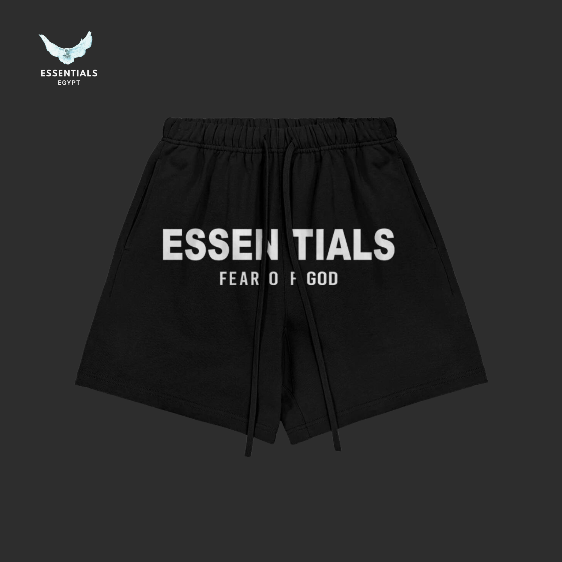 Essentials Cotton Shorts – Oversized Logo - ESSENTIALS EGYPT