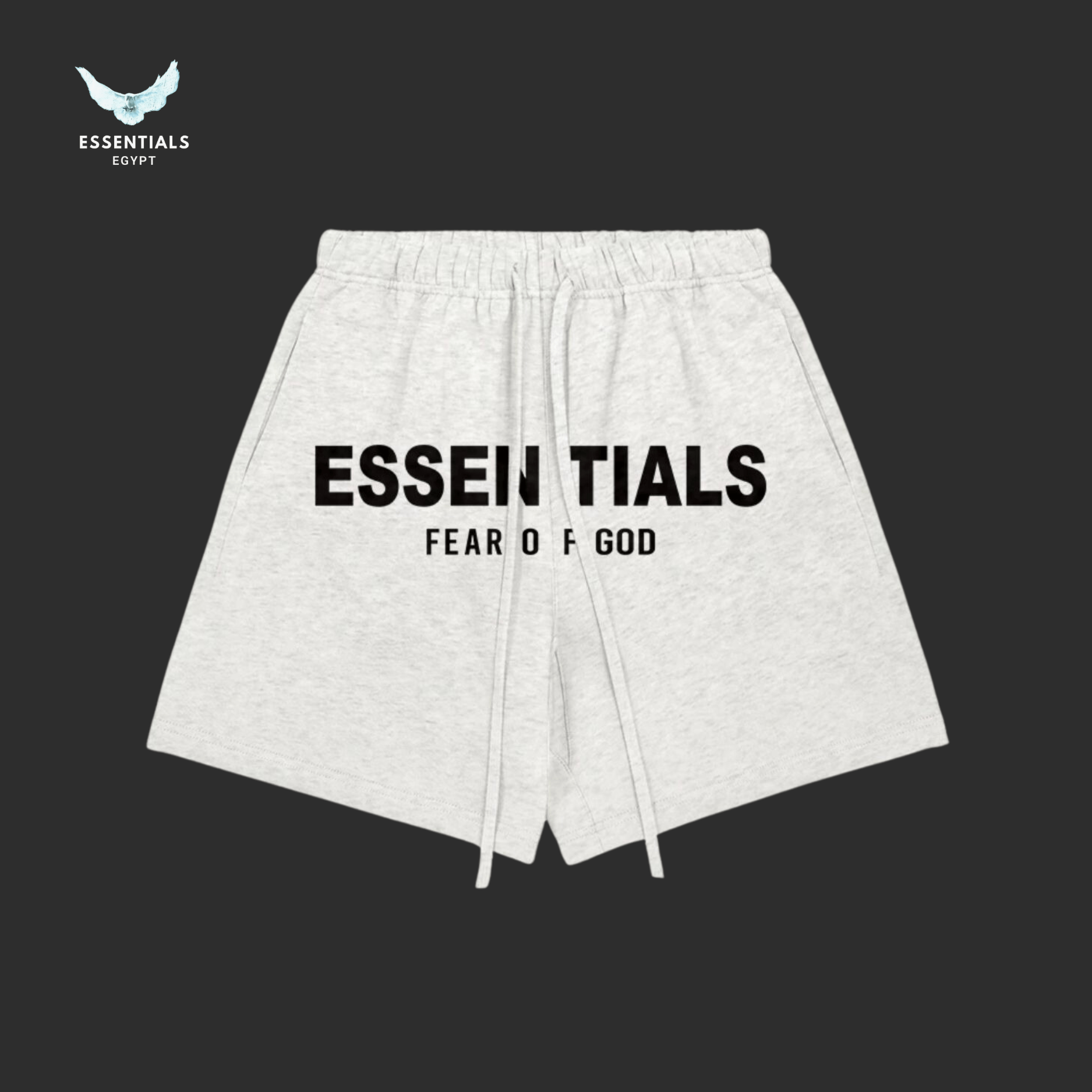 Essentials Cotton Shorts – Oversized Logo - ESSENTIALS EGYPT