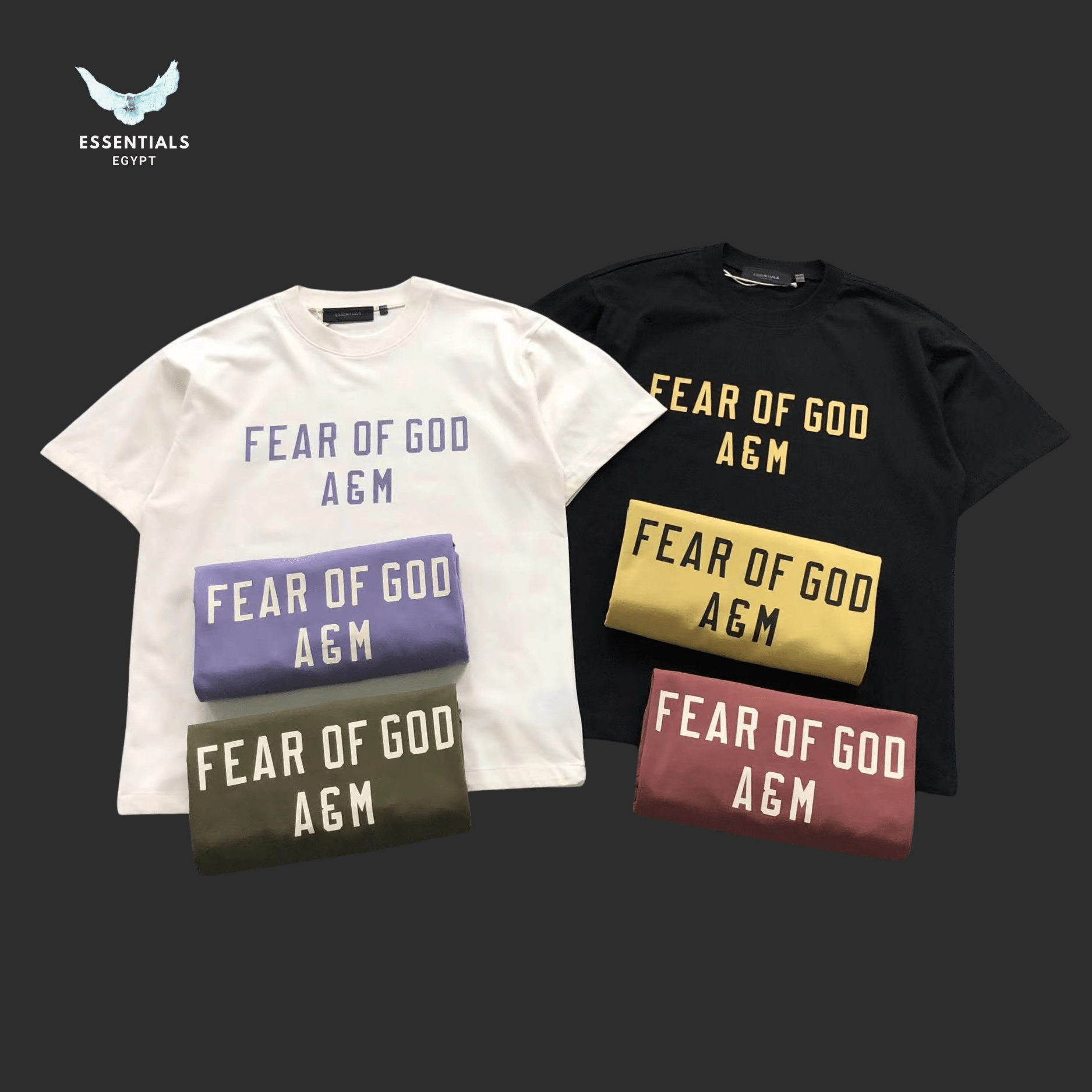 Essentials T-Shirt – AGM Logo Edition - ESSENTIALS EGYPT