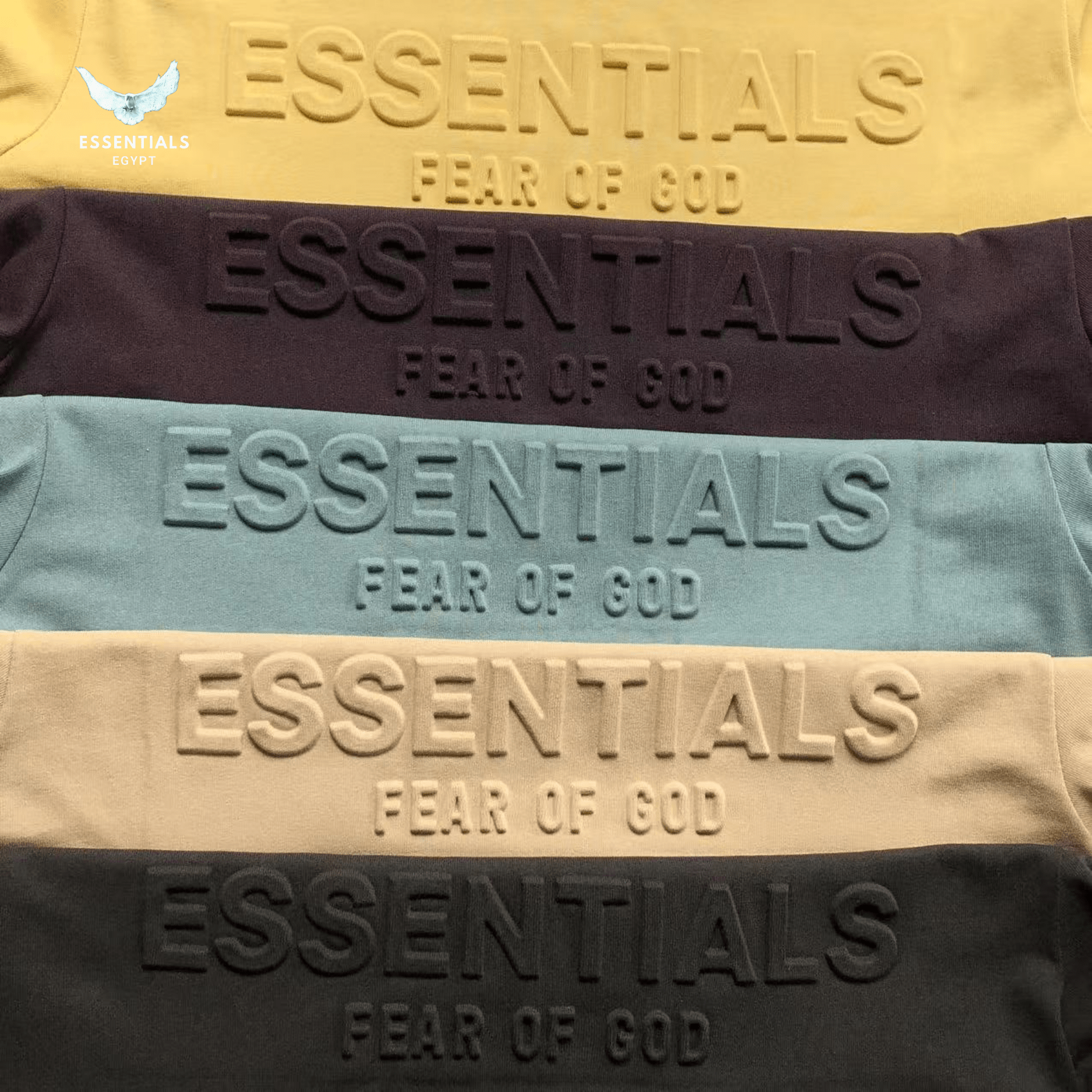 Essentials T-Shirt – Color Fade Logo - ESSENTIALS EGYPT