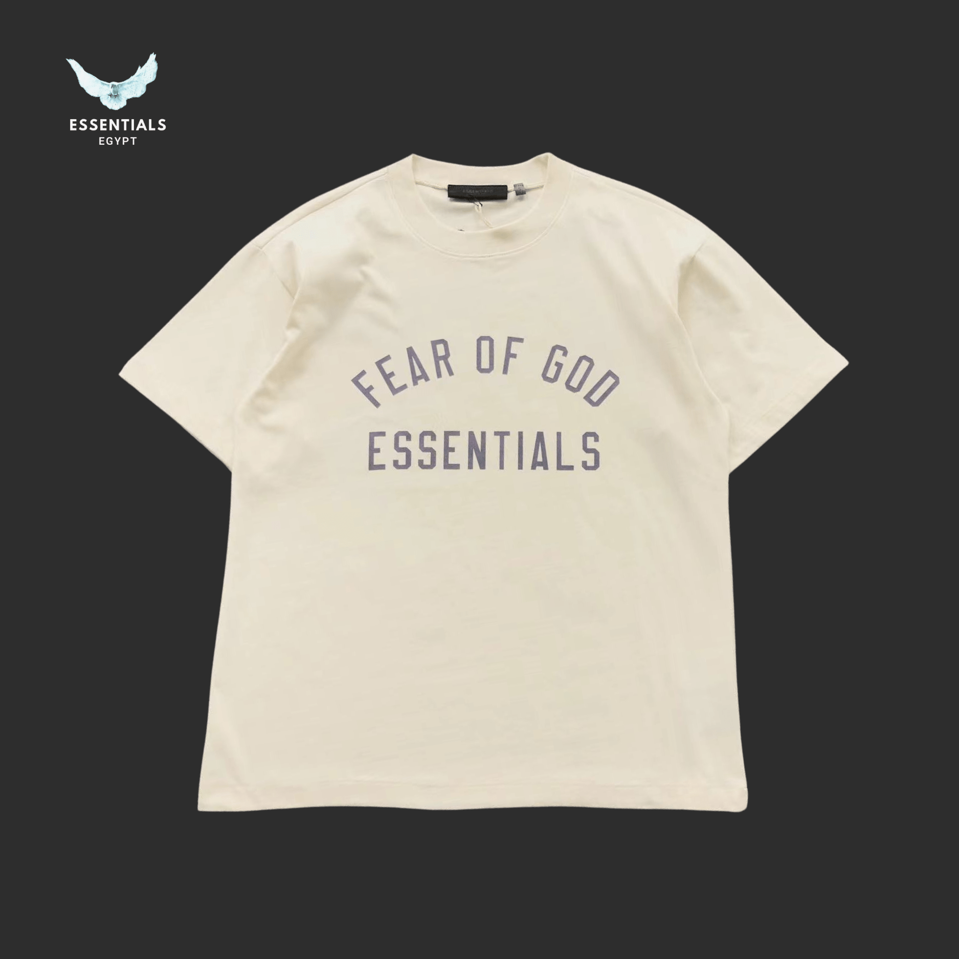 Essentials T-Shirt – Tonal Text Print - ESSENTIALS EGYPT