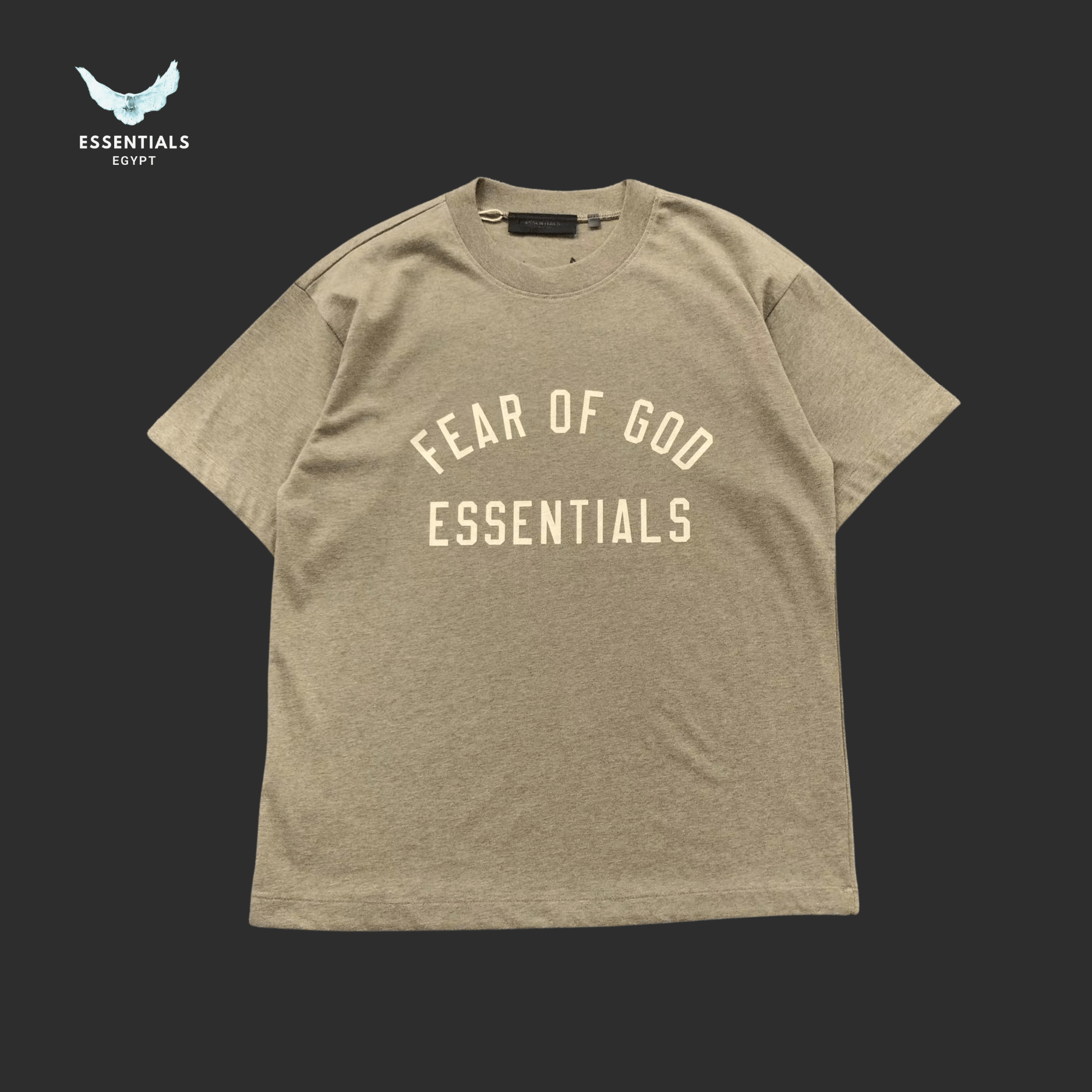 Essentials T-Shirt – Tonal Text Print - ESSENTIALS EGYPT