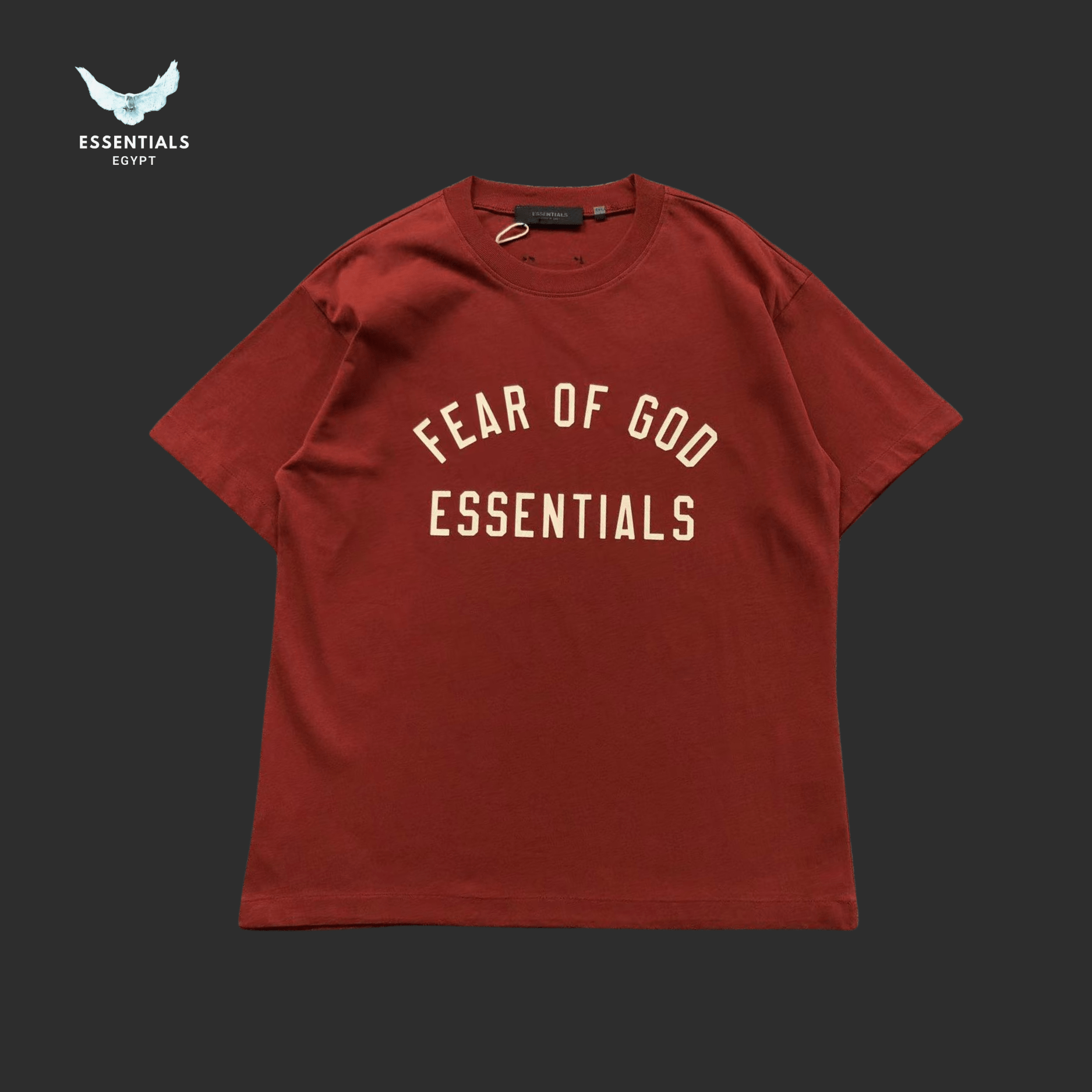 Essentials T-Shirt – Tonal Text Print - ESSENTIALS EGYPT