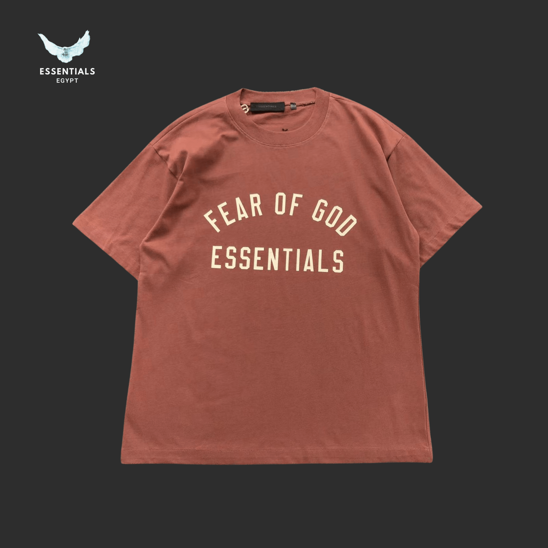 Essentials T-Shirt – Tonal Text Print - ESSENTIALS EGYPT