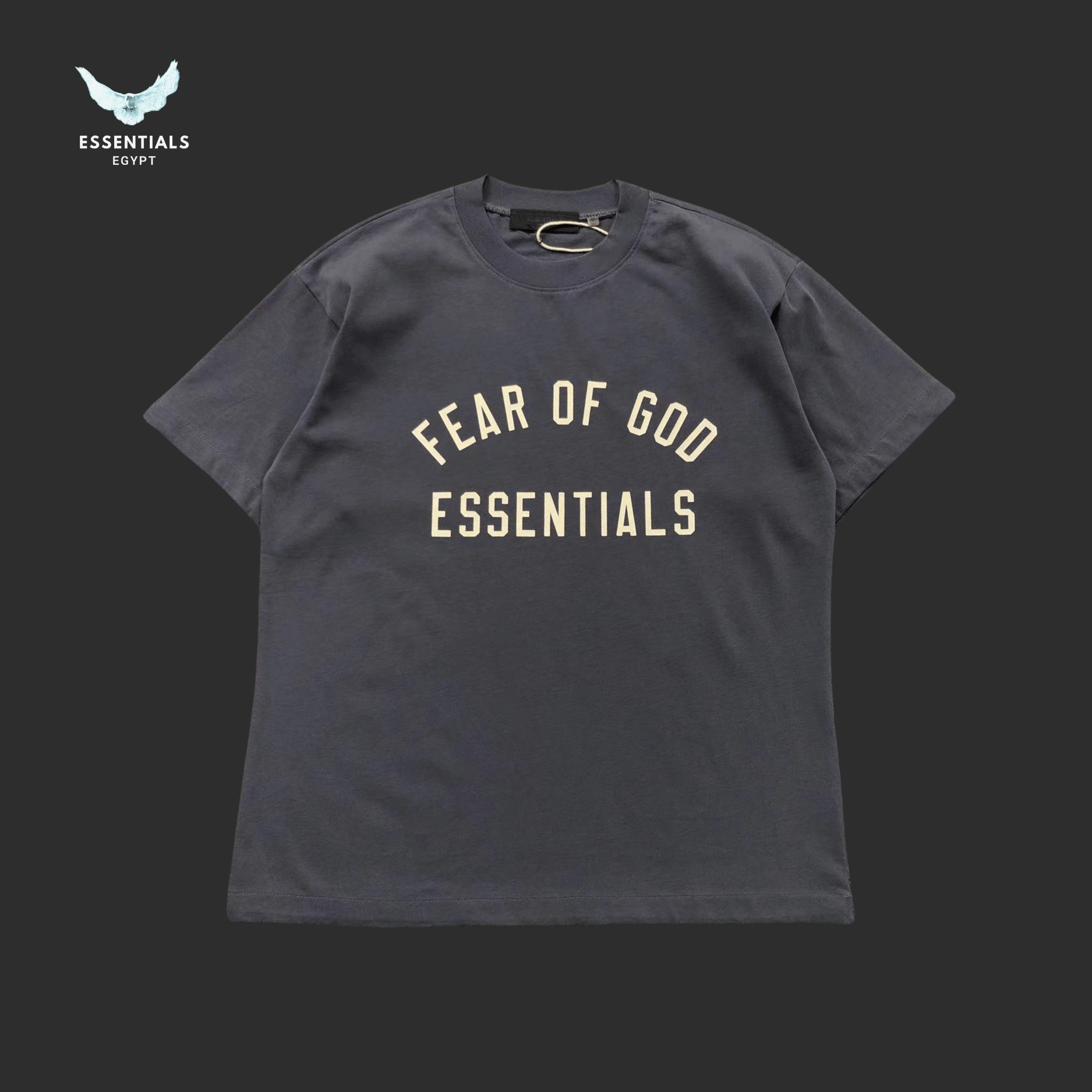 Essentials T-Shirt – Tonal Text Print - ESSENTIALS EGYPT