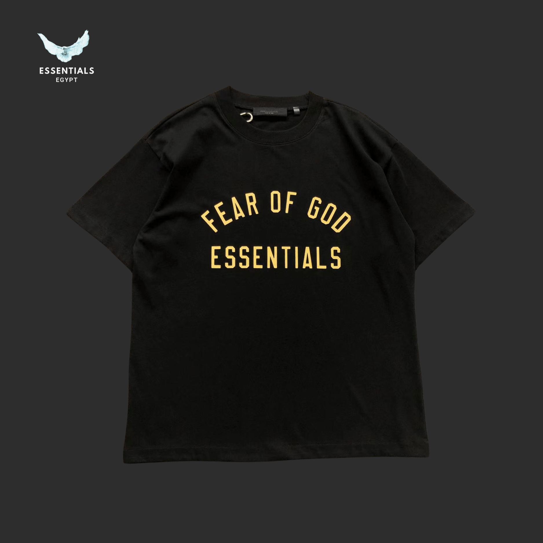 Essentials T-Shirt – Tonal Text Print - ESSENTIALS EGYPT