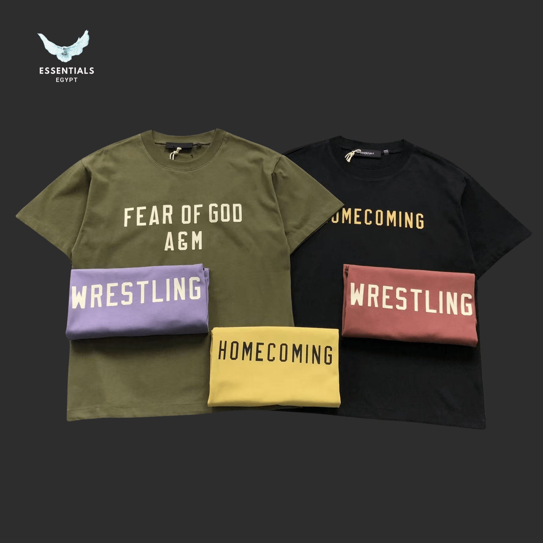 Fear of God T-Shirt – Wrestling Homecoming - ESSENTIALS EGYPT