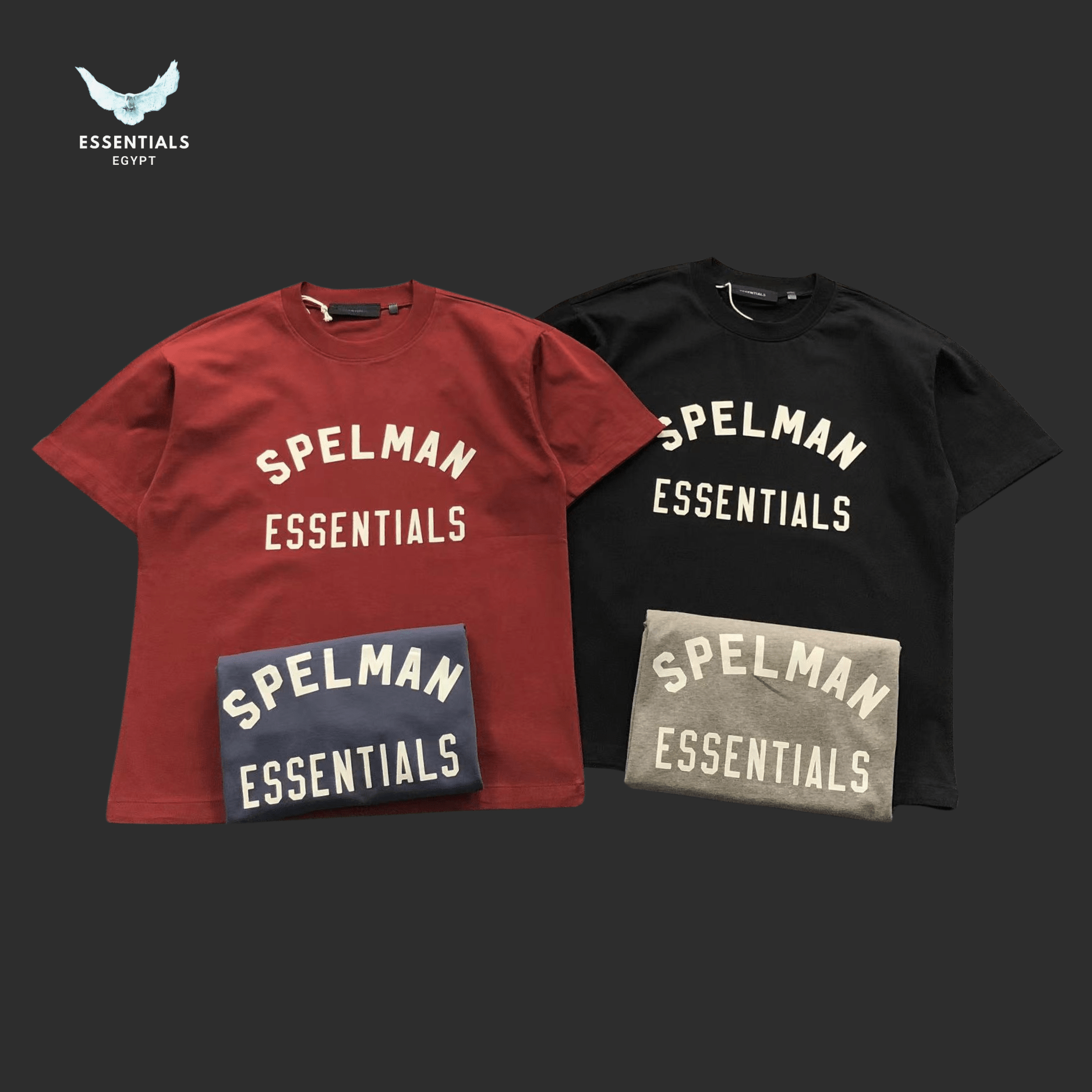 Essentials T-Shirt – Multi Logo Drop - ESSENTIALS EGYPT