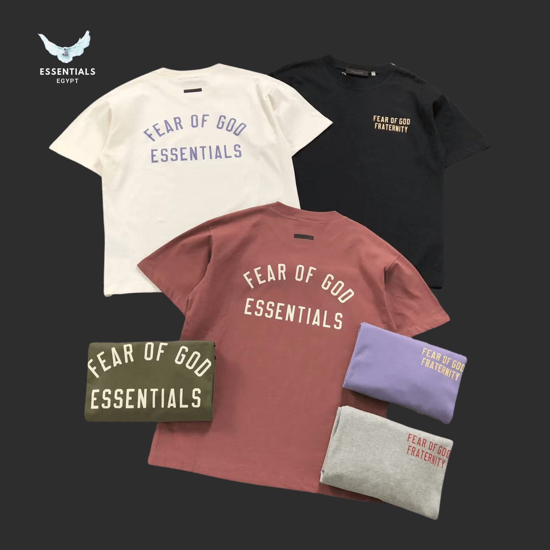 Essentials T-Shirt – Core Colors Set - ESSENTIALS EGYPT