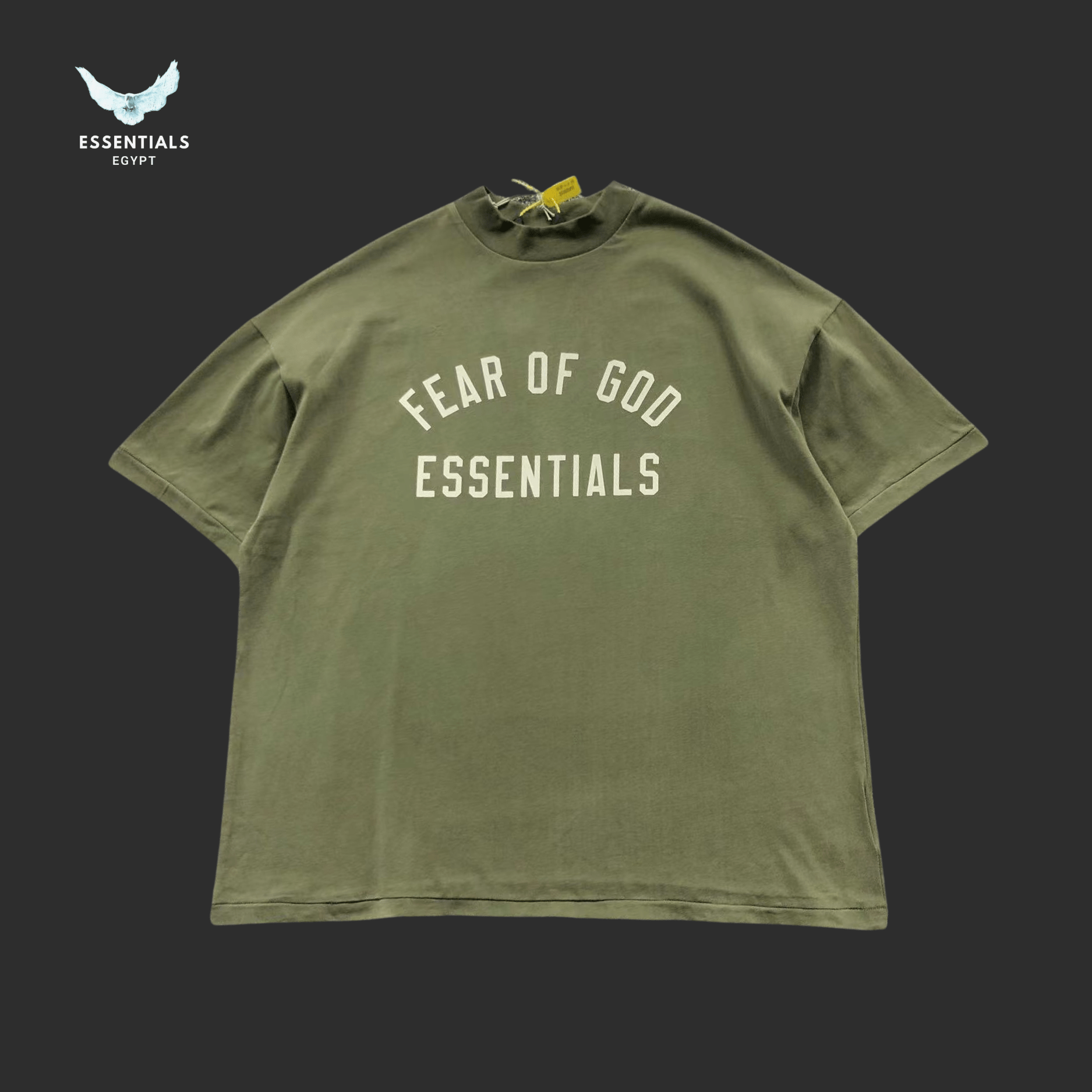 Essentials T-Shirt – Arched Logo Drop - ESSENTIALS EGYPT