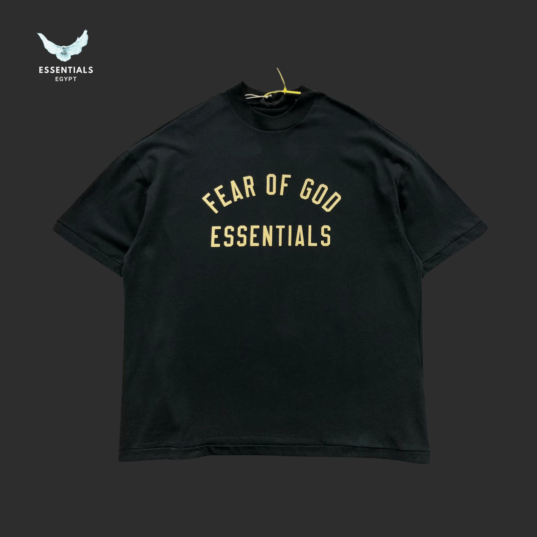 Essentials T-Shirt – Arched Logo Drop - ESSENTIALS EGYPT