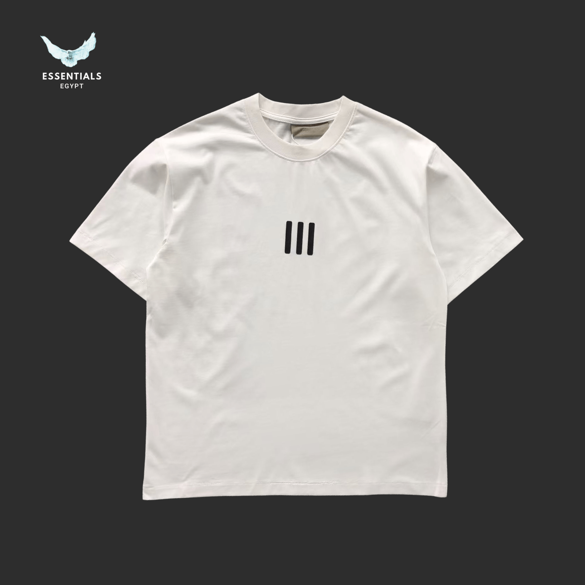 Essentials Fear of God T-Shirt – Triple Bar Logo - ESSENTIALS EGYPT