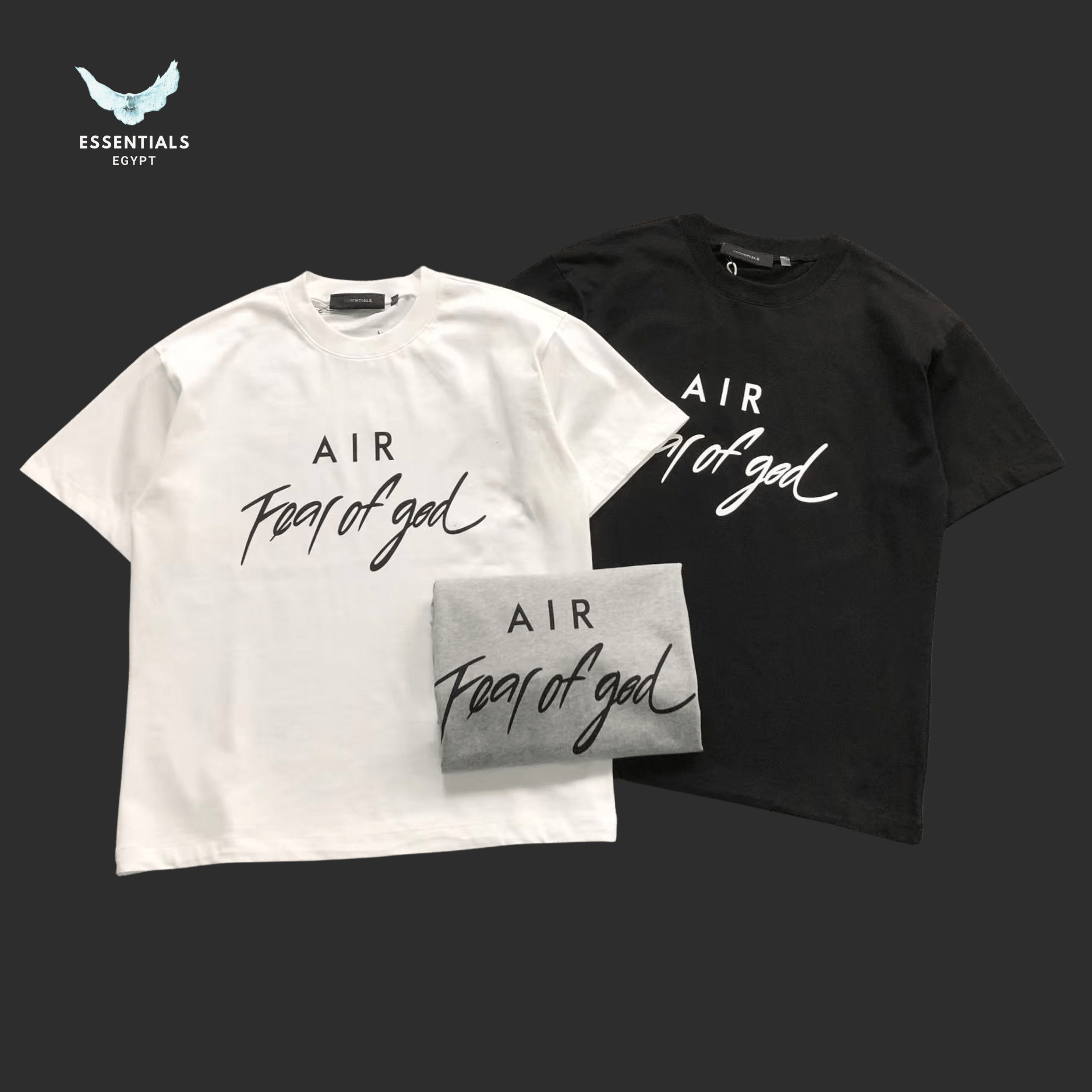 Essentials Fear of God T-Shirt – Air Logo - ESSENTIALS EGYPT