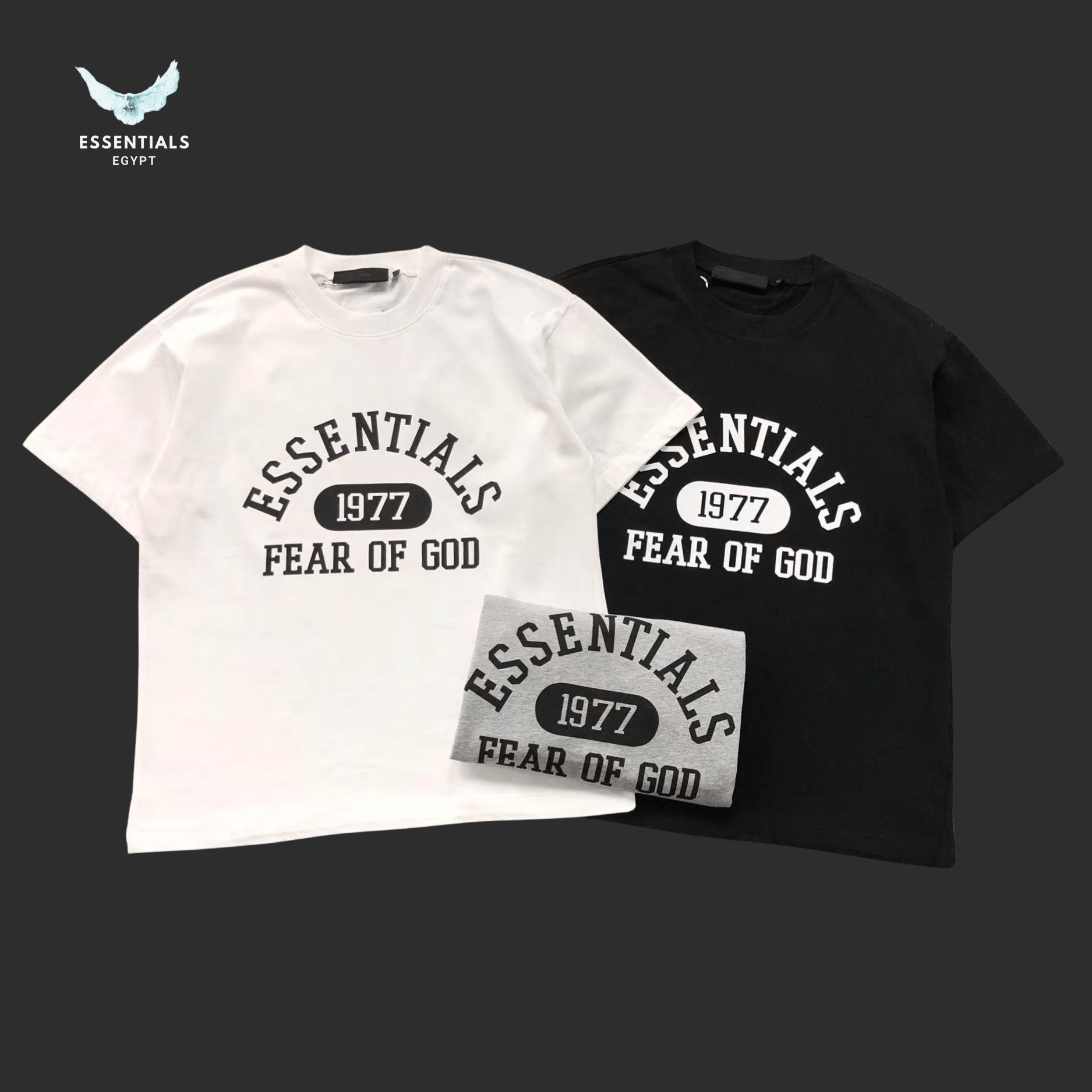 Essentials Fear of God T-Shirt – 1977 Double Logo - ESSENTIALS EGYPT