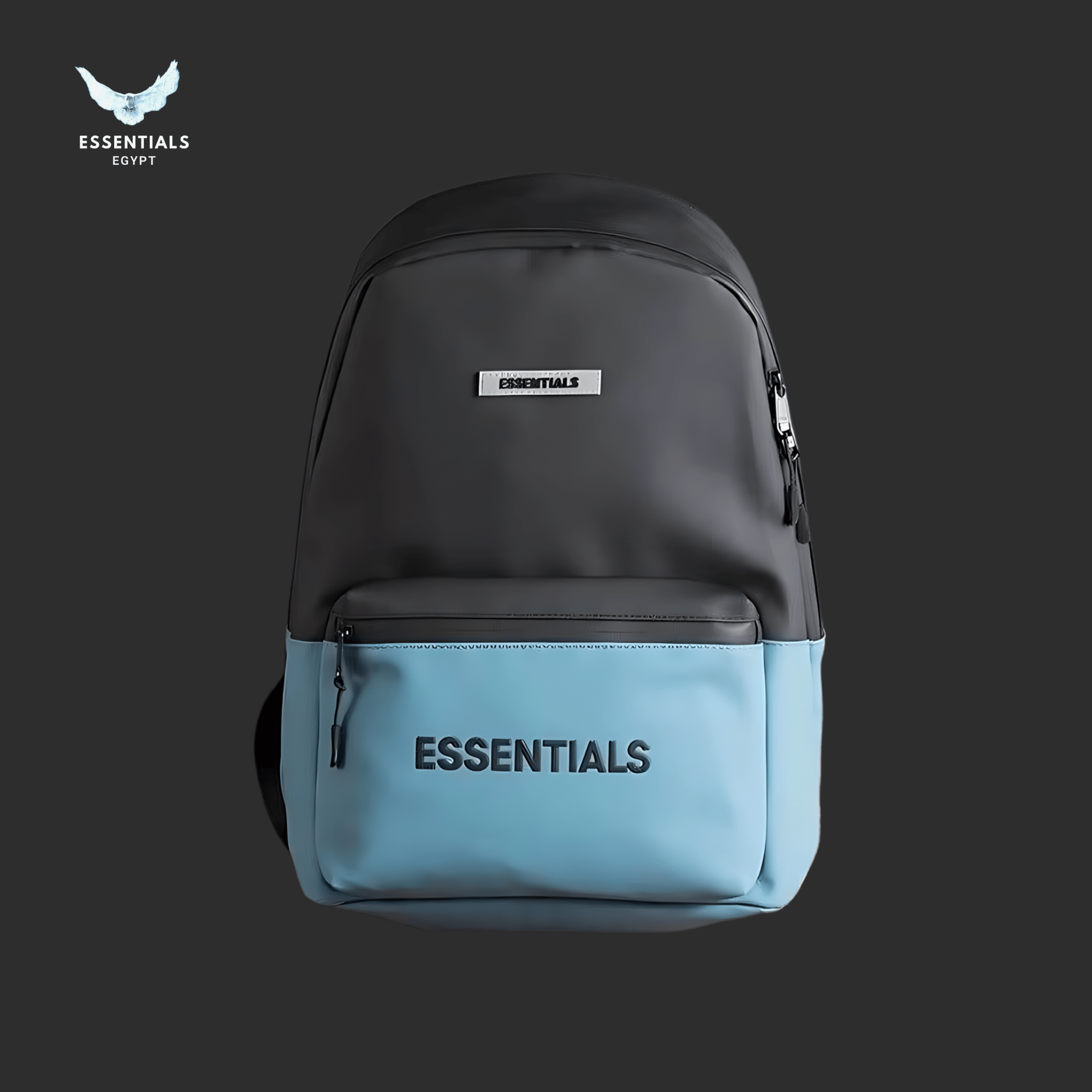 Essentials Backpack – Blue & Black - ESSENTIALS EGYPT