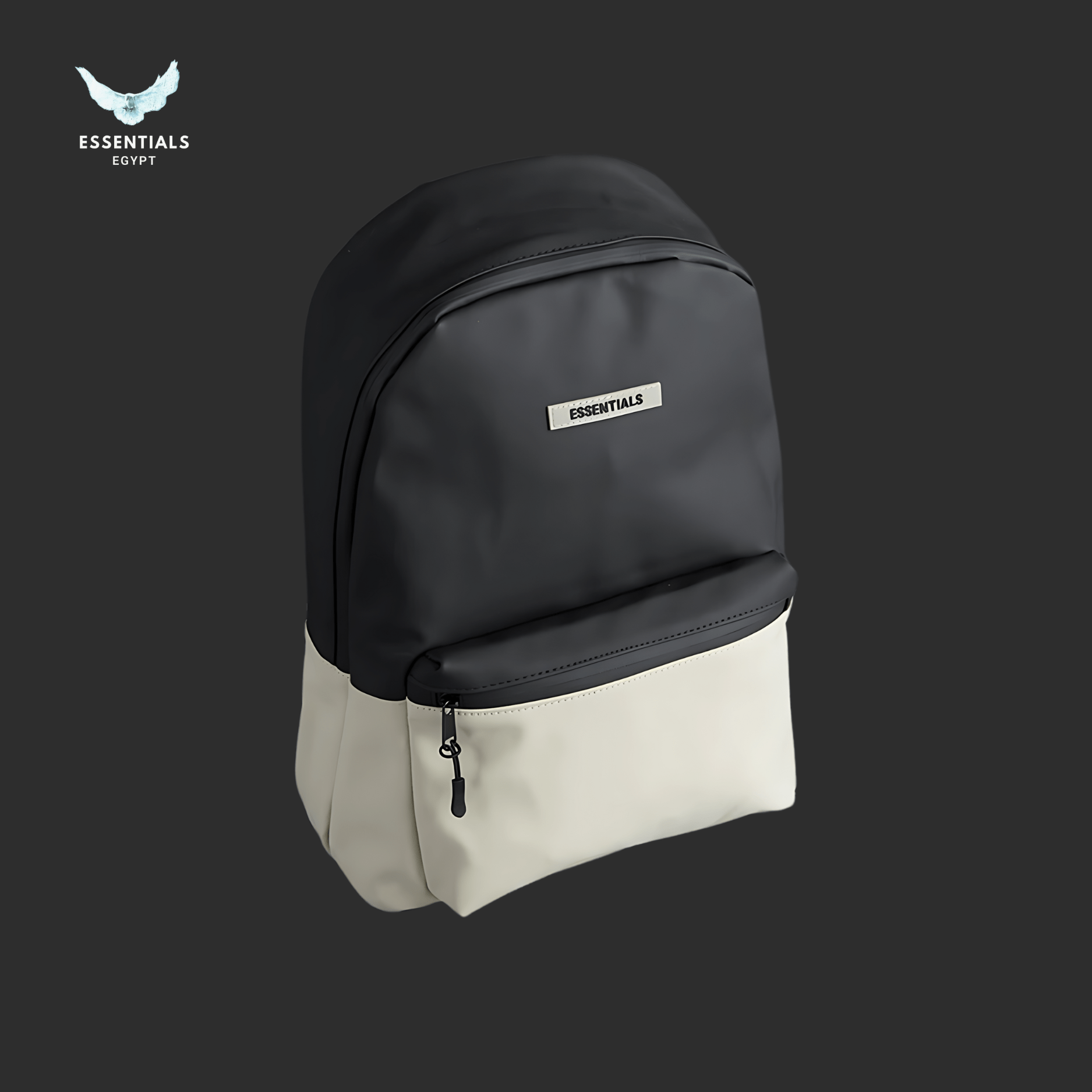 Essentials Backpack – Creme & Black - ESSENTIALS EGYPT
