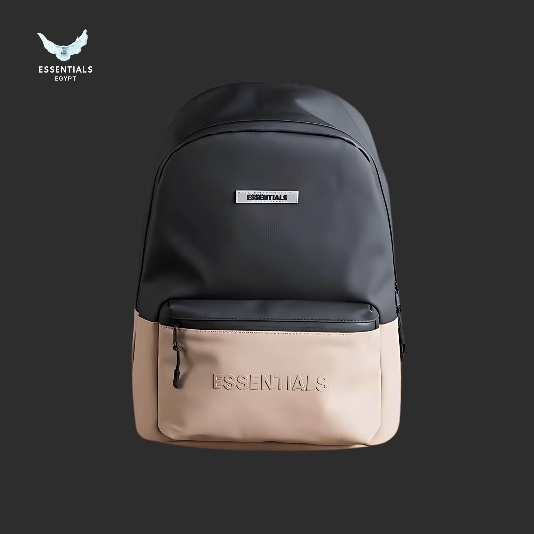Essentials Backpack – Light Brown & Black - ESSENTIALS EGYPT