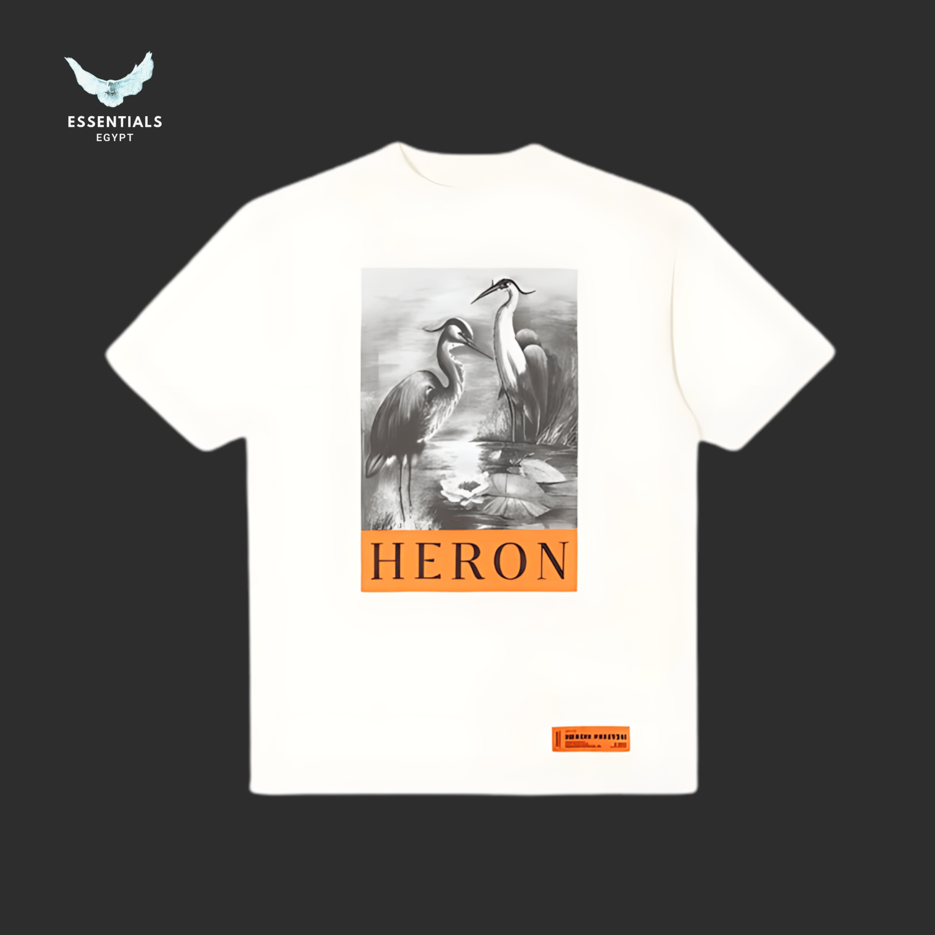 Heron Preston Print Tee – White - ESSENTIALS EGYPT