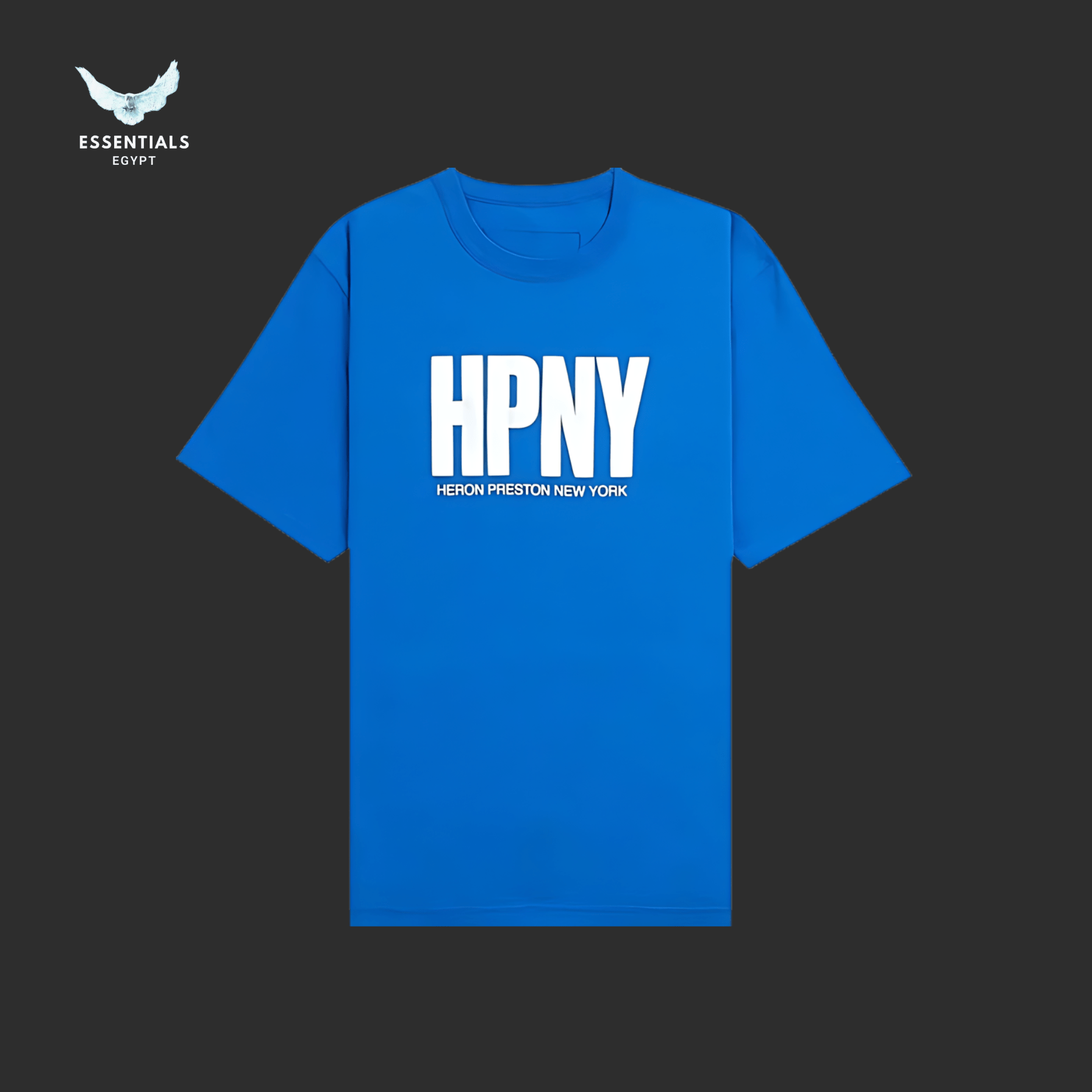 Heron Preston T-Shirt – HPNY Logo Blue - ESSENTIALS EGYPT