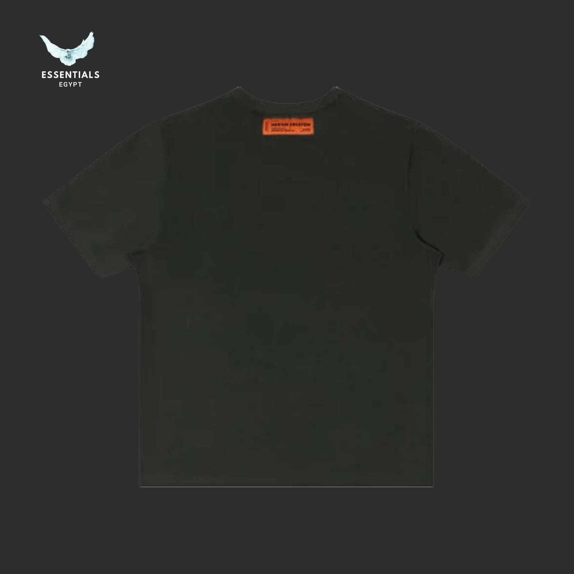 Heron Preston T-Shirt – Painted Heron (Black/Blue) - ESSENTIALS EGYPT