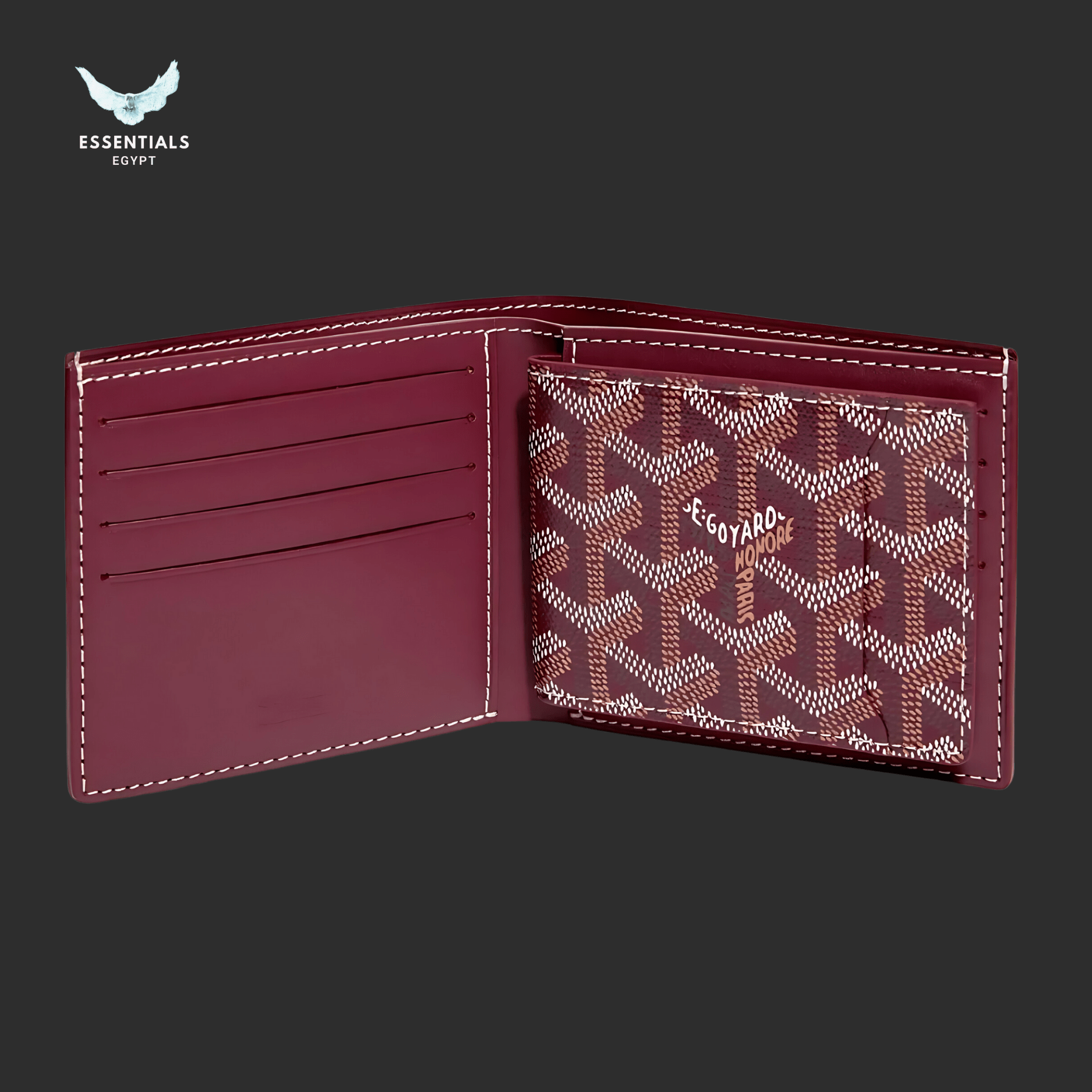 Goyard Victoire Insert Wallet – Burgundy - ESSENTIALS EGYPT