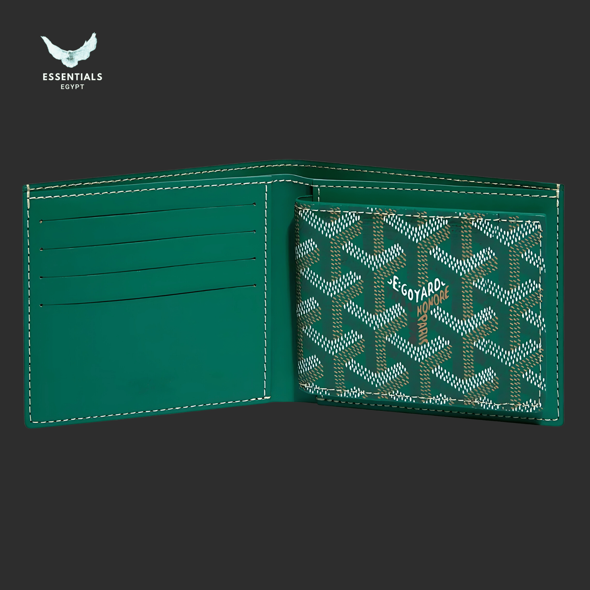 Goyard Victoire Insert Wallet – Green - ESSENTIALS EGYPT