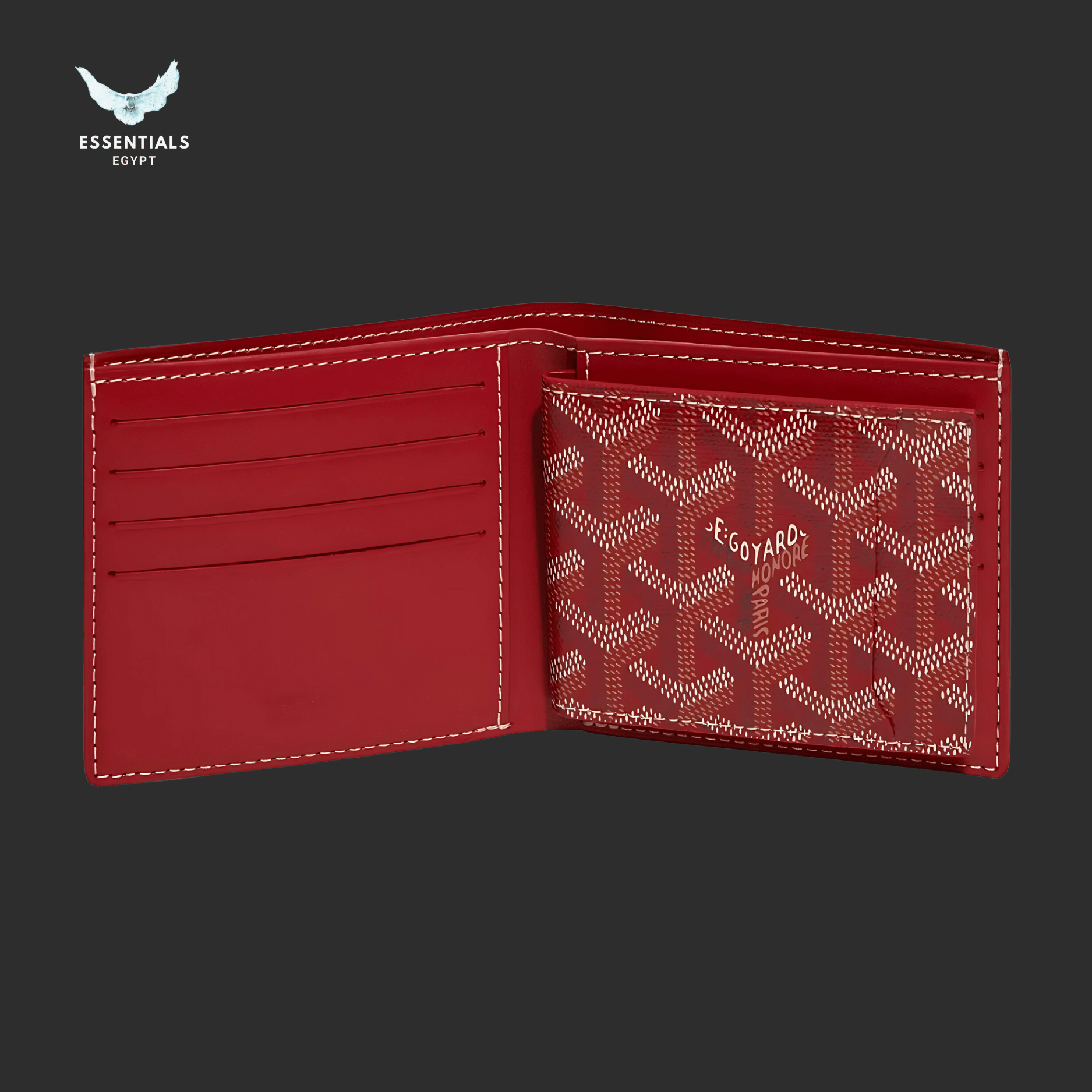 Goyard Victoire Insert Wallet – Red - ESSENTIALS EGYPT