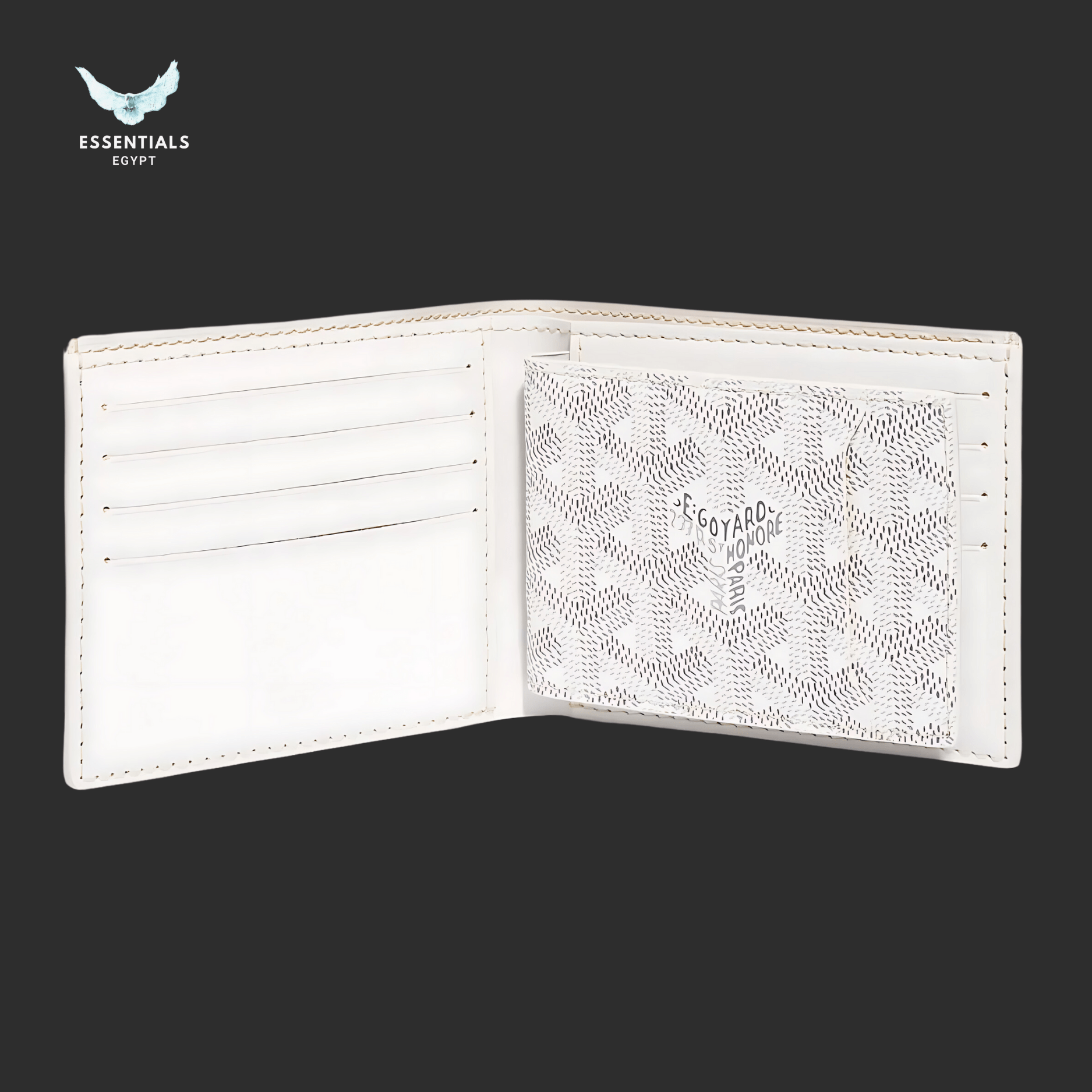 Goyard Victoire Insert Wallet – White - ESSENTIALS EGYPT