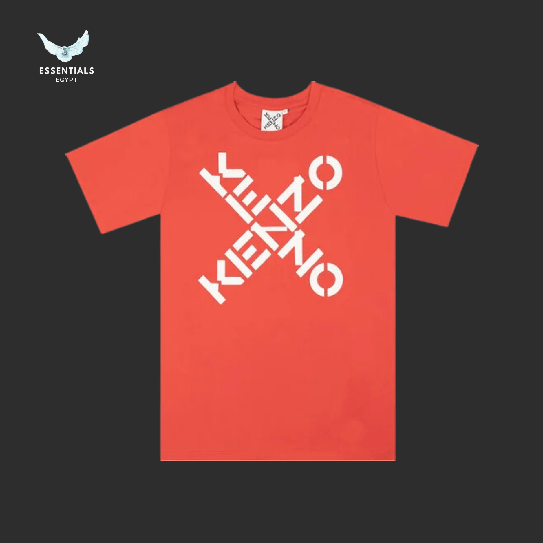 Kenzo T-Shirt – Big X Logo Red - ESSENTIALS EGYPT
