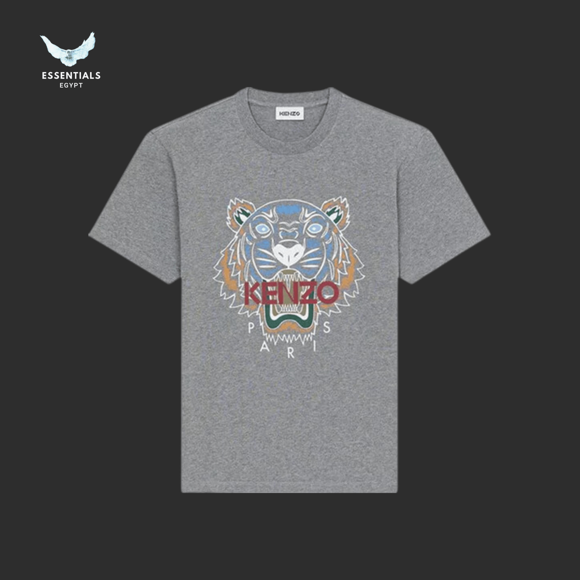 Kenzo T-Shirt – Tiger Classic Dove Grey - ESSENTIALS EGYPT