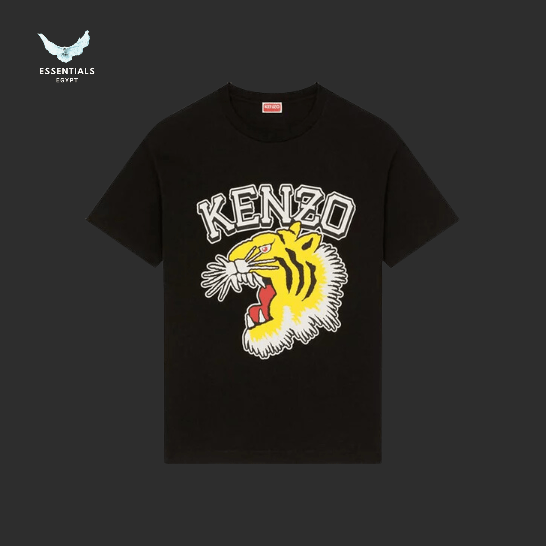 Kenzo T-Shirt – Tiger Varsity Black - ESSENTIALS EGYPT