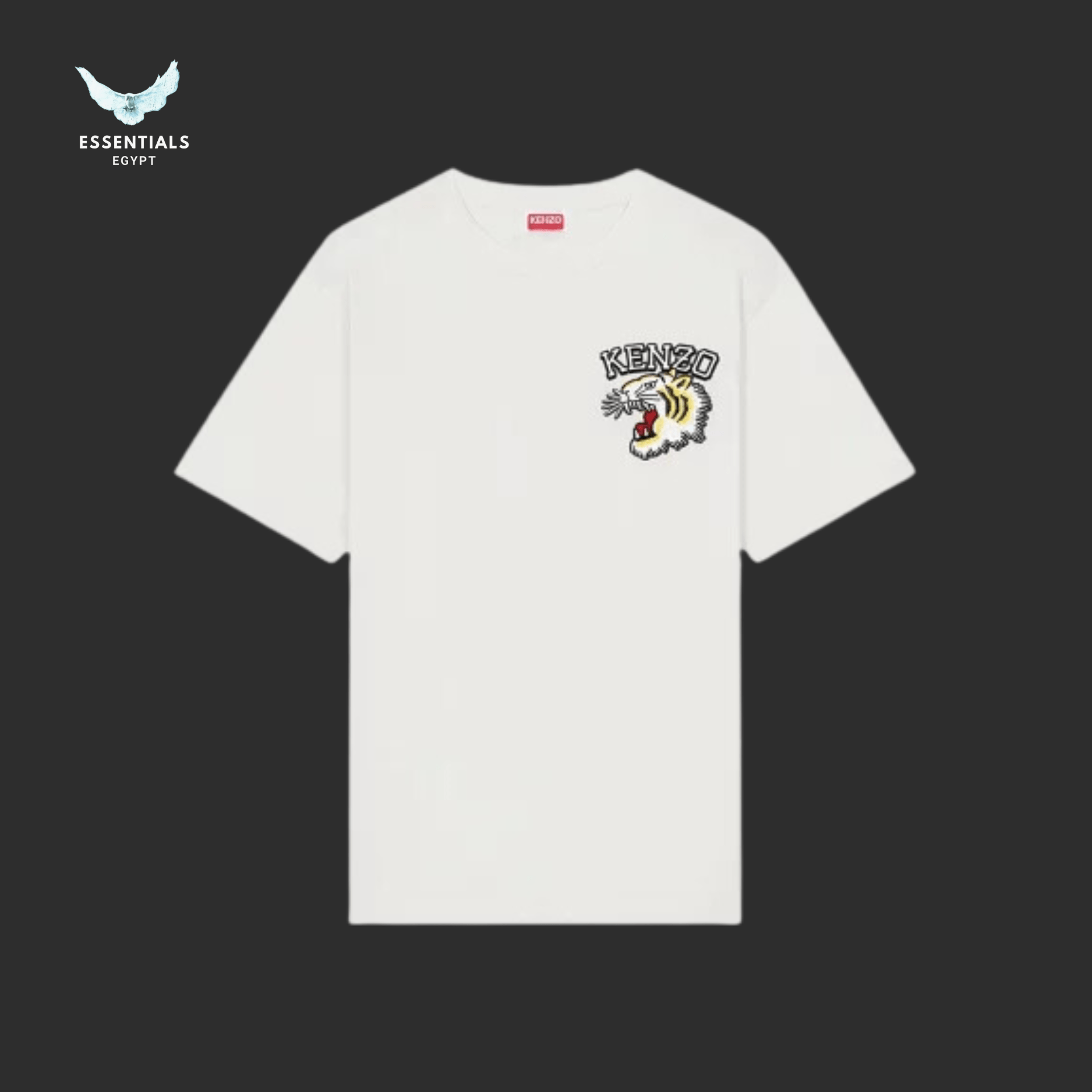 Kenzo Varsity Jungle T-Shirt – Off White - ESSENTIALS EGYPT