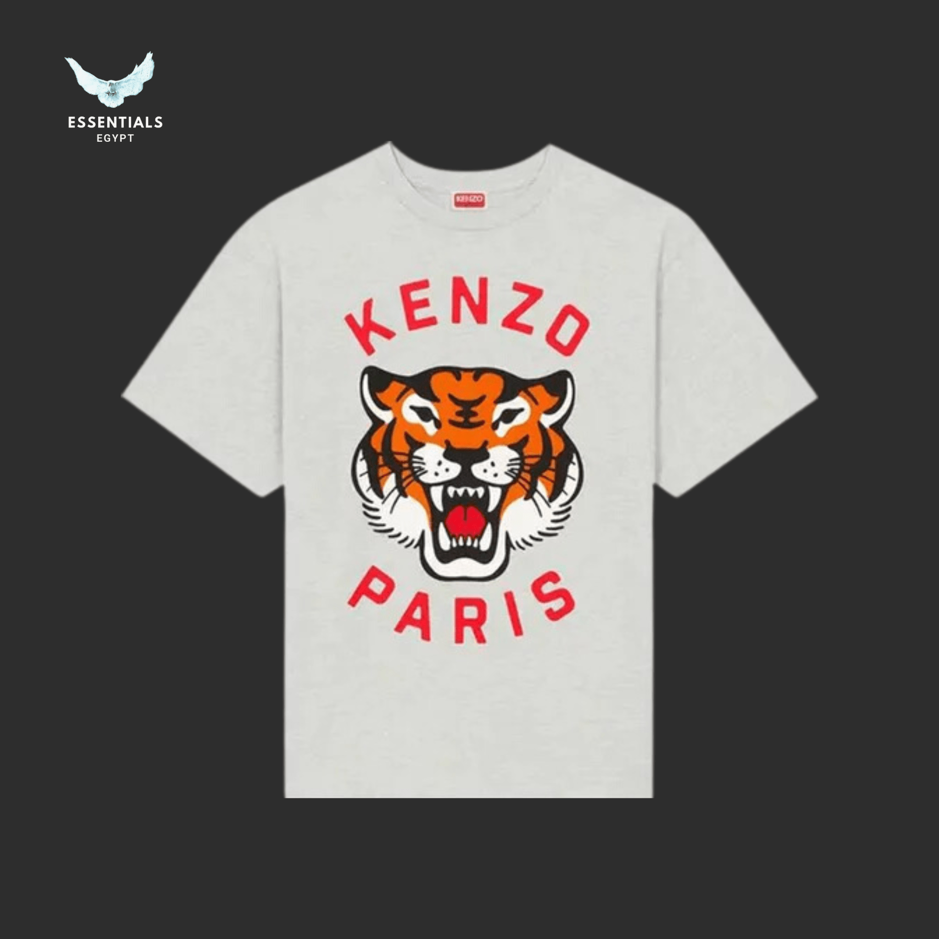 Kenzo Lucky Tiger Oversize T-Shirt – Midnight Blue/White - ESSENTIALS EGYPT