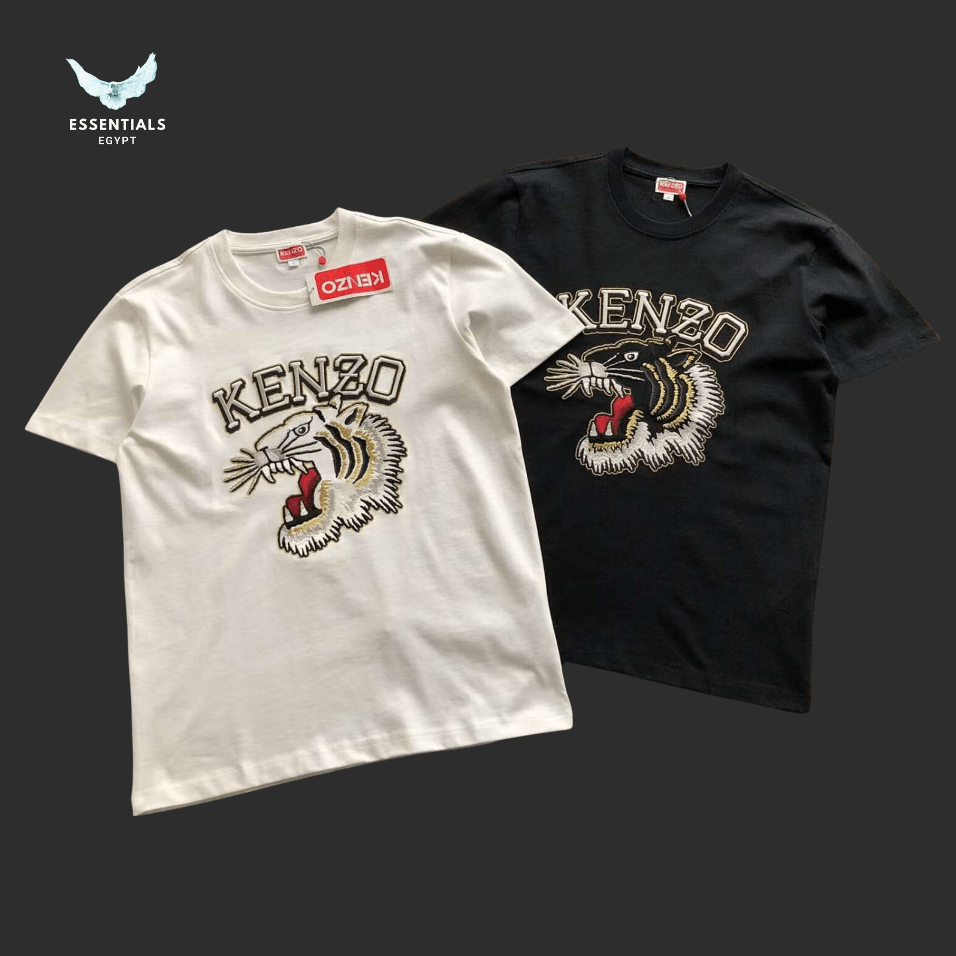 Kenzo Varsity Tiger T-Shirt – Cotton - ESSENTIALS EGYPT